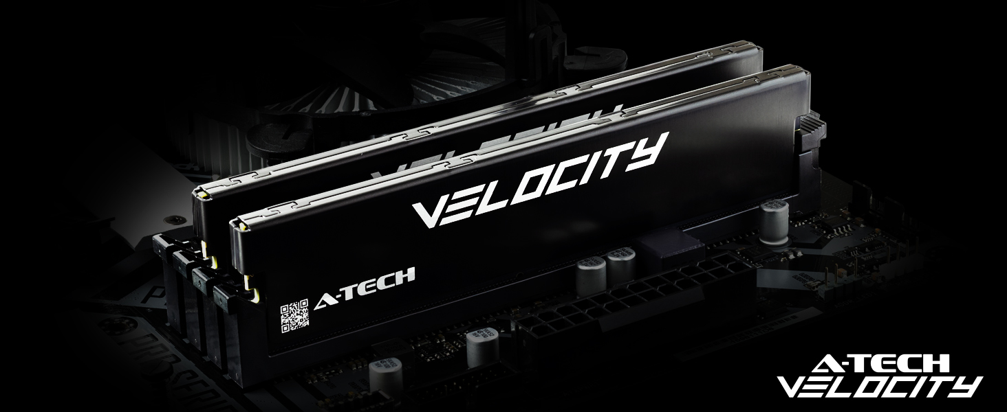 A-Tech Velocity DDR5 Installed in a Motherboard