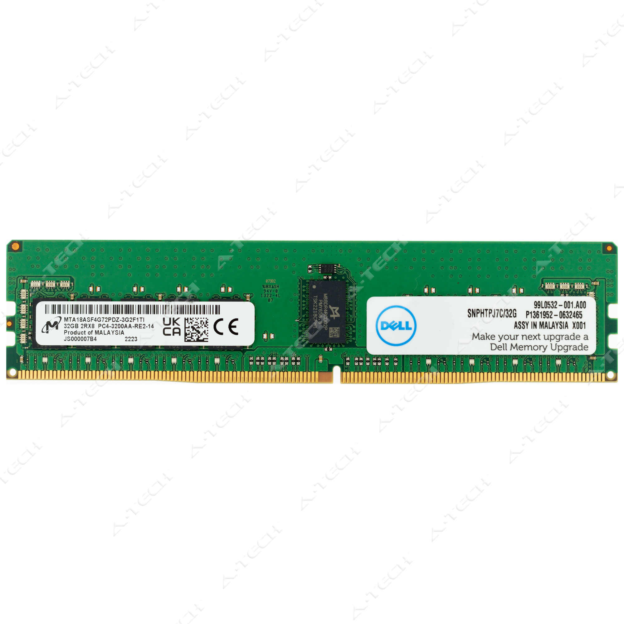 Dell 32GB DDR4-3200 RDIMM SNPHTPJ7C/32G AB614353 HTPJ7 0HTPJ7