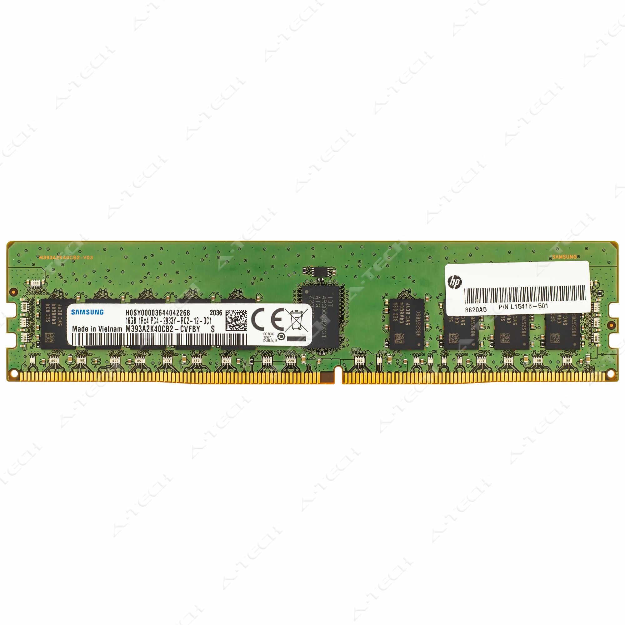 HP 16GB DDR4 2933 MHz PC4-23400 1Rx4 ECC RDIMM Server HPE Memory