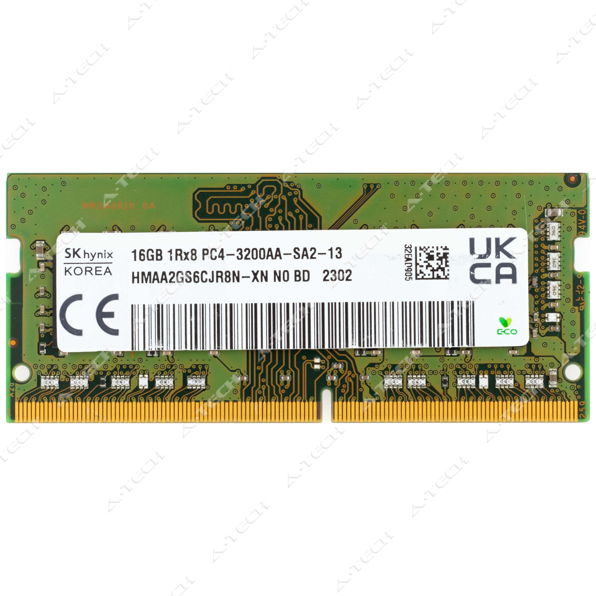 Hynix 16GB DDR4 3200MHz PC4-25600 1Rx8 SODIMM Laptop Memory RAM