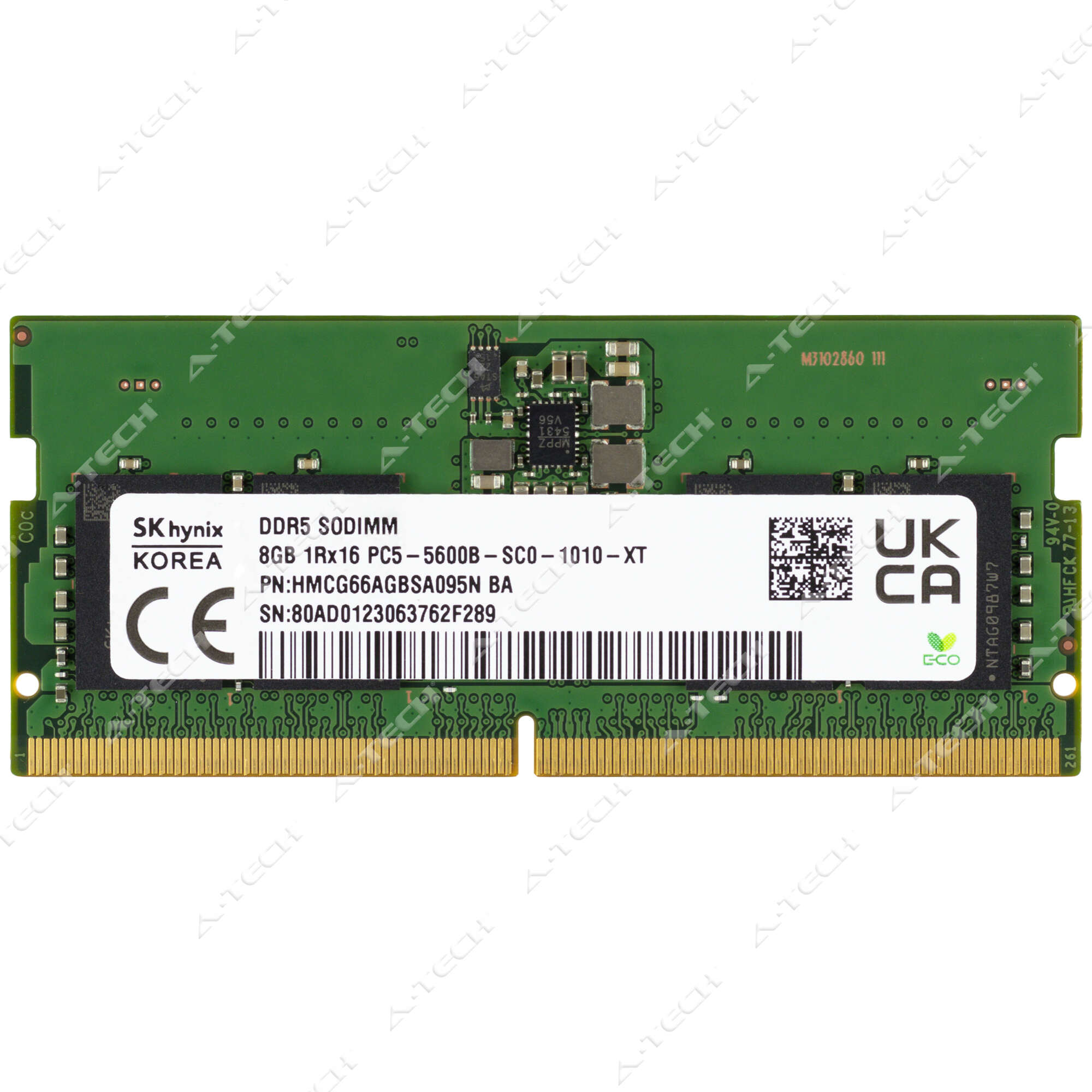 Hynix 8GB DDR5 5600 MHz PC5-44800 1Rx16 SODIMM Laptop Memory RAM
