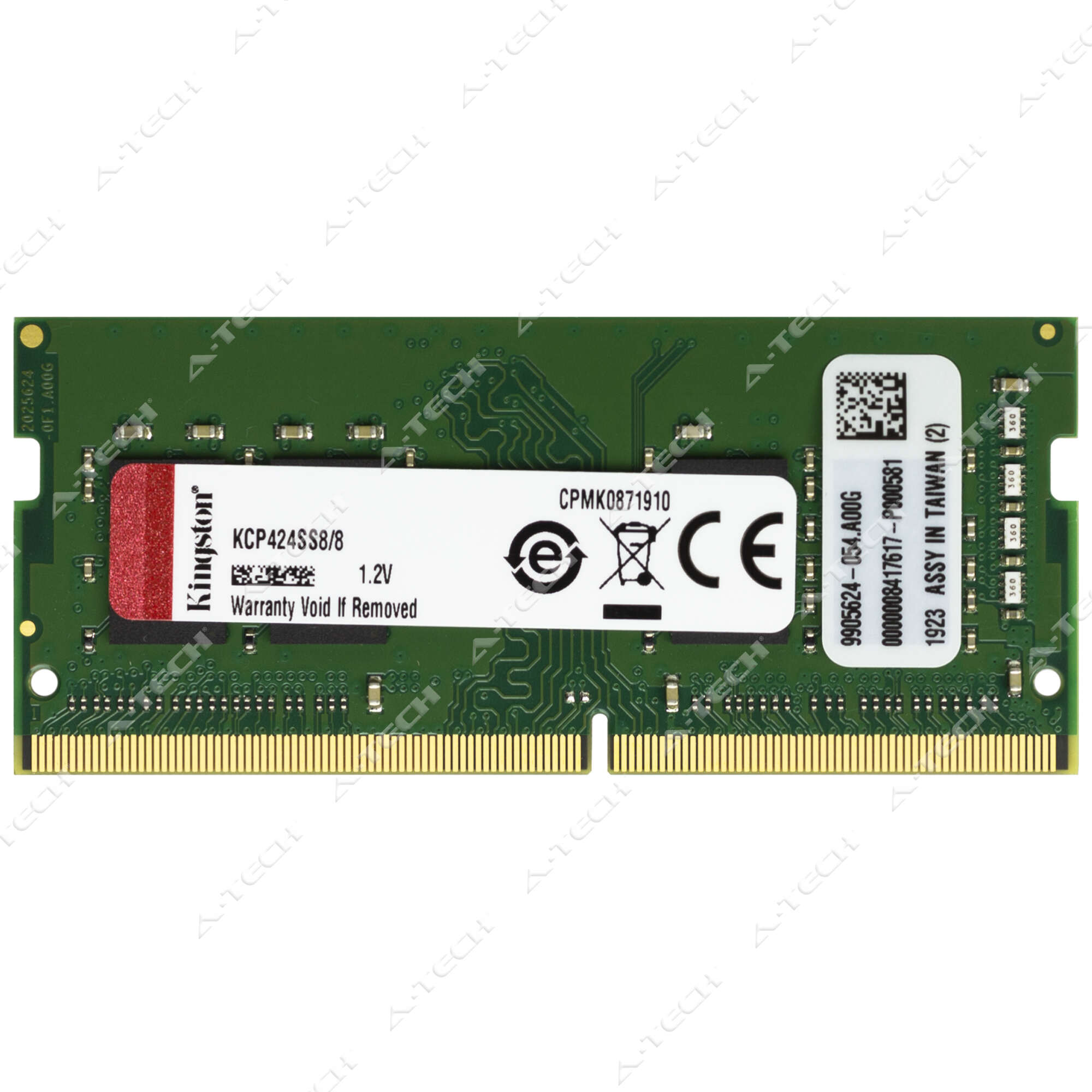 Kingston 8GB DDR4 2400 MHz PC4-19200 1Rx8 SODIMM Laptop Memory RAM