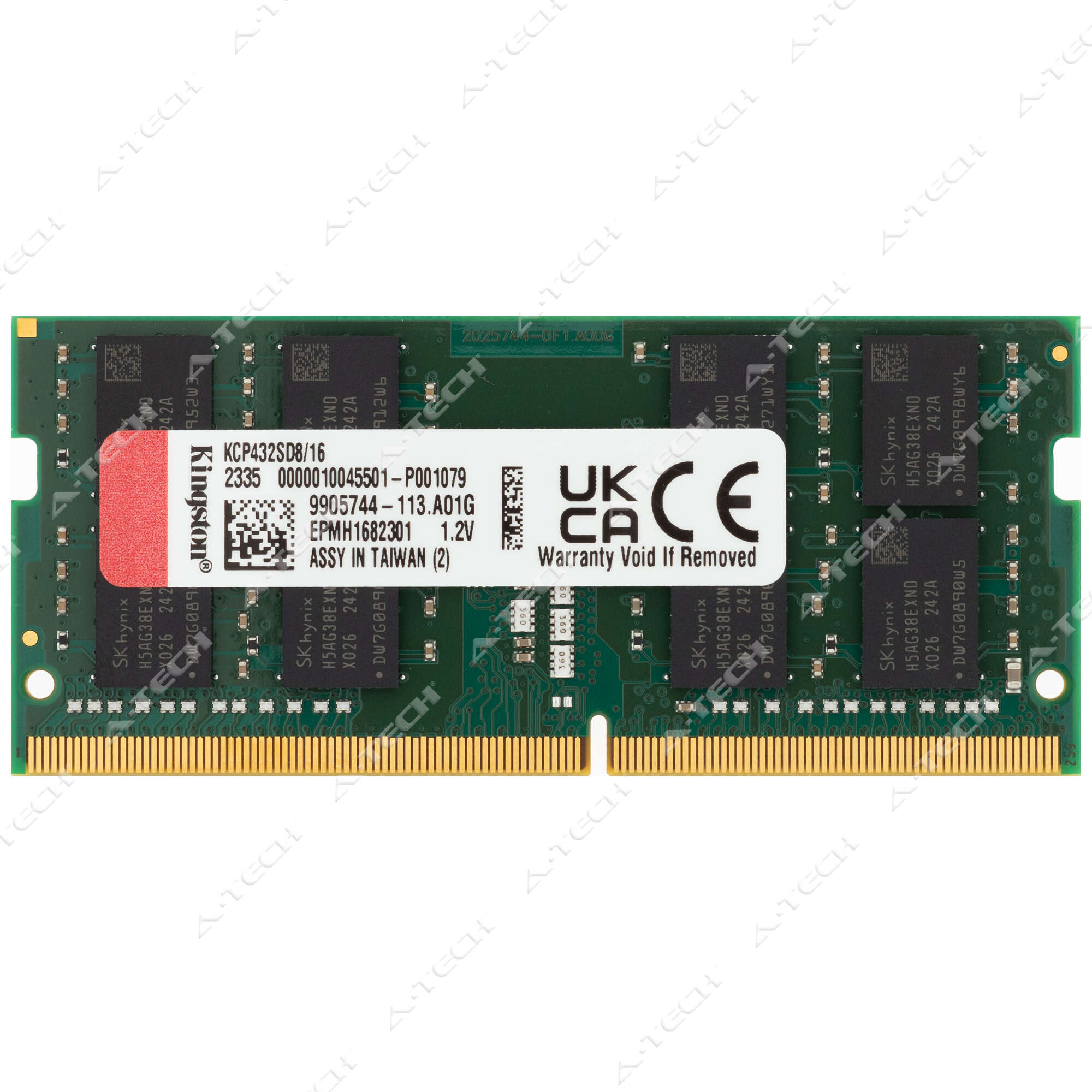 Kingston 16GB DDR4 3200 MHz PC4-25600 2Rx8 SODIMM Laptop Memory