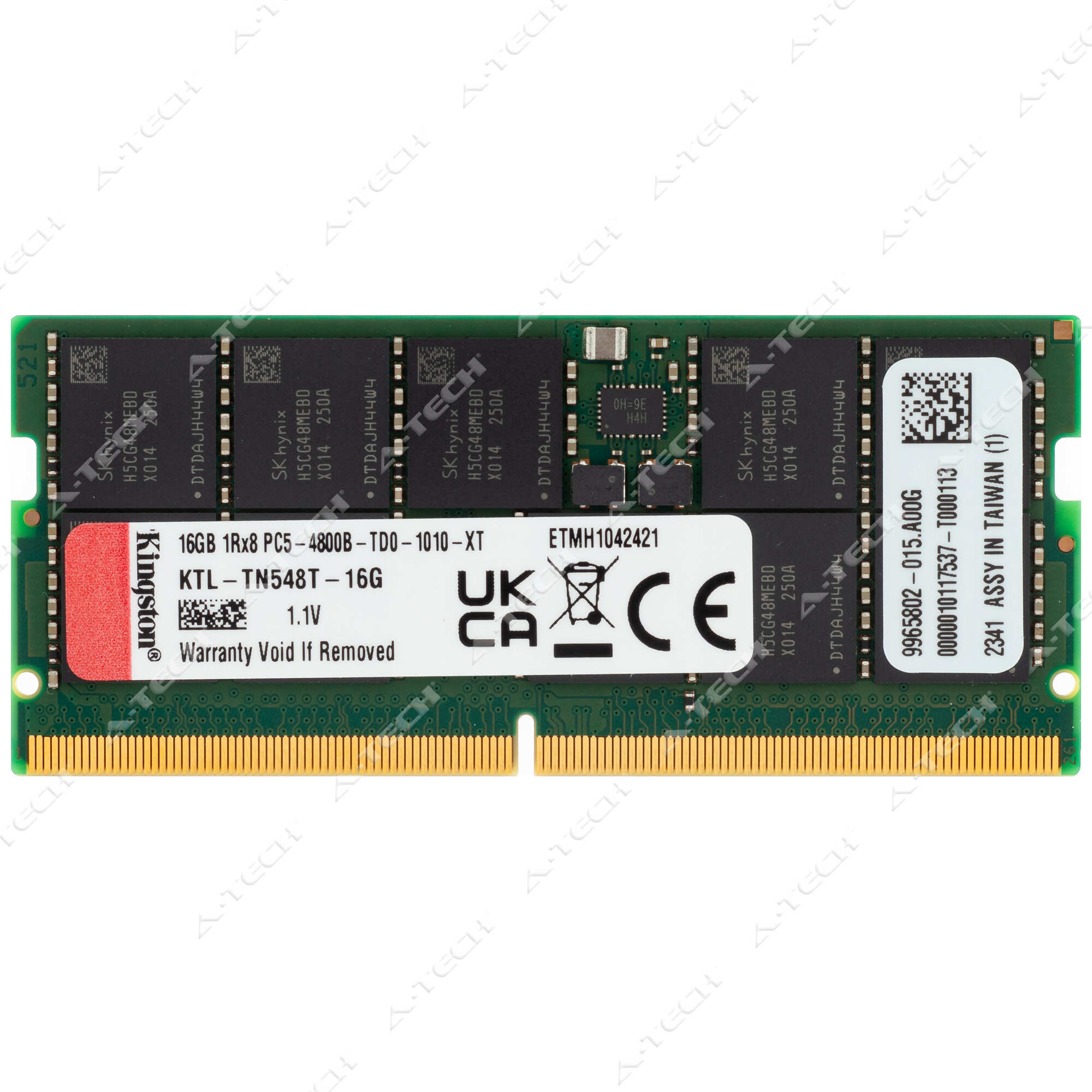 メモリー 4800MHz 16g ddr5 kingston SODIMM Kingston 16GB DDR5 4800MHz PC5-38400 ECC SODIMM Server Memory RAM