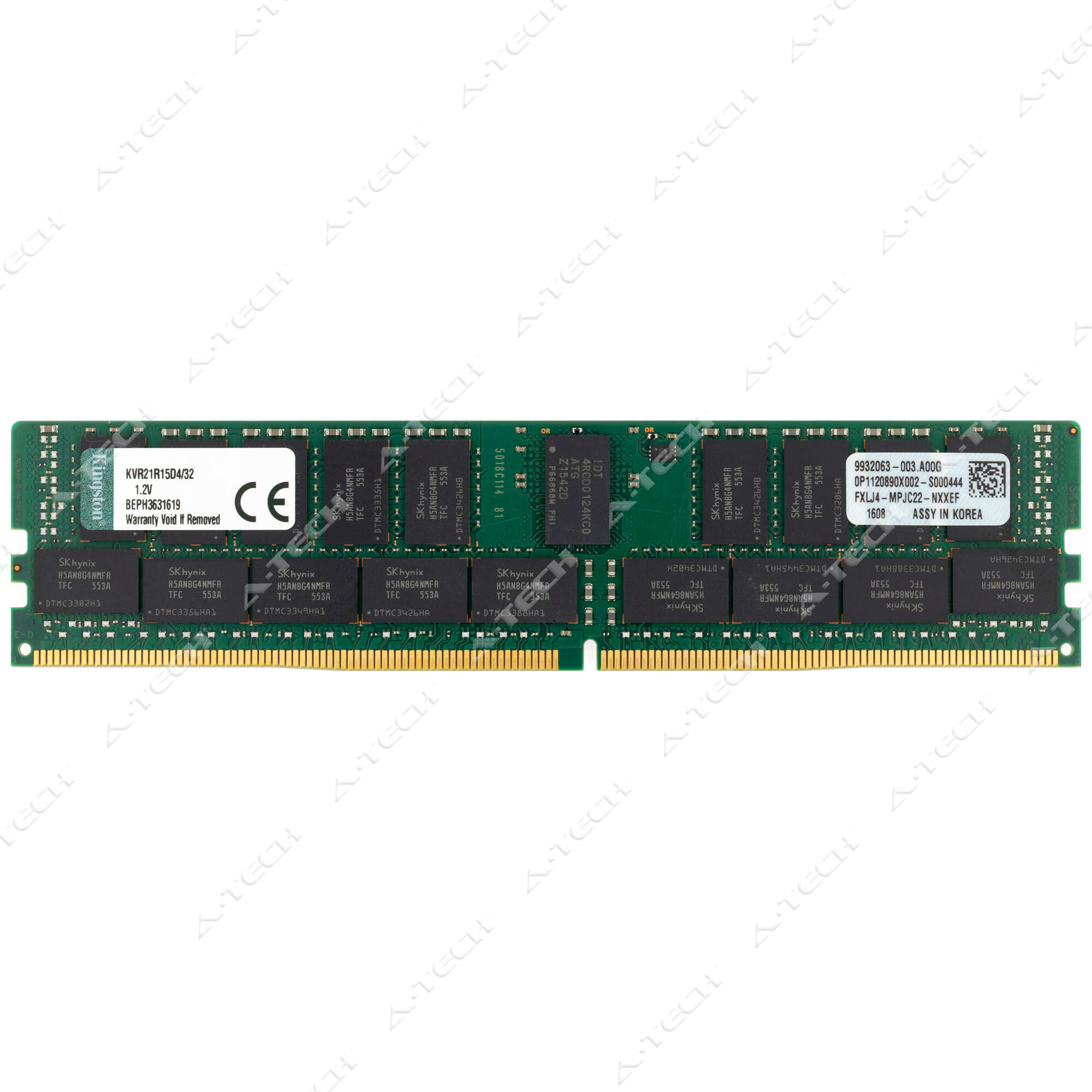 Kingston 32GB DDR4-2133 PC4-17000 2Rx4 ECC RDIMM Server Memory RAM