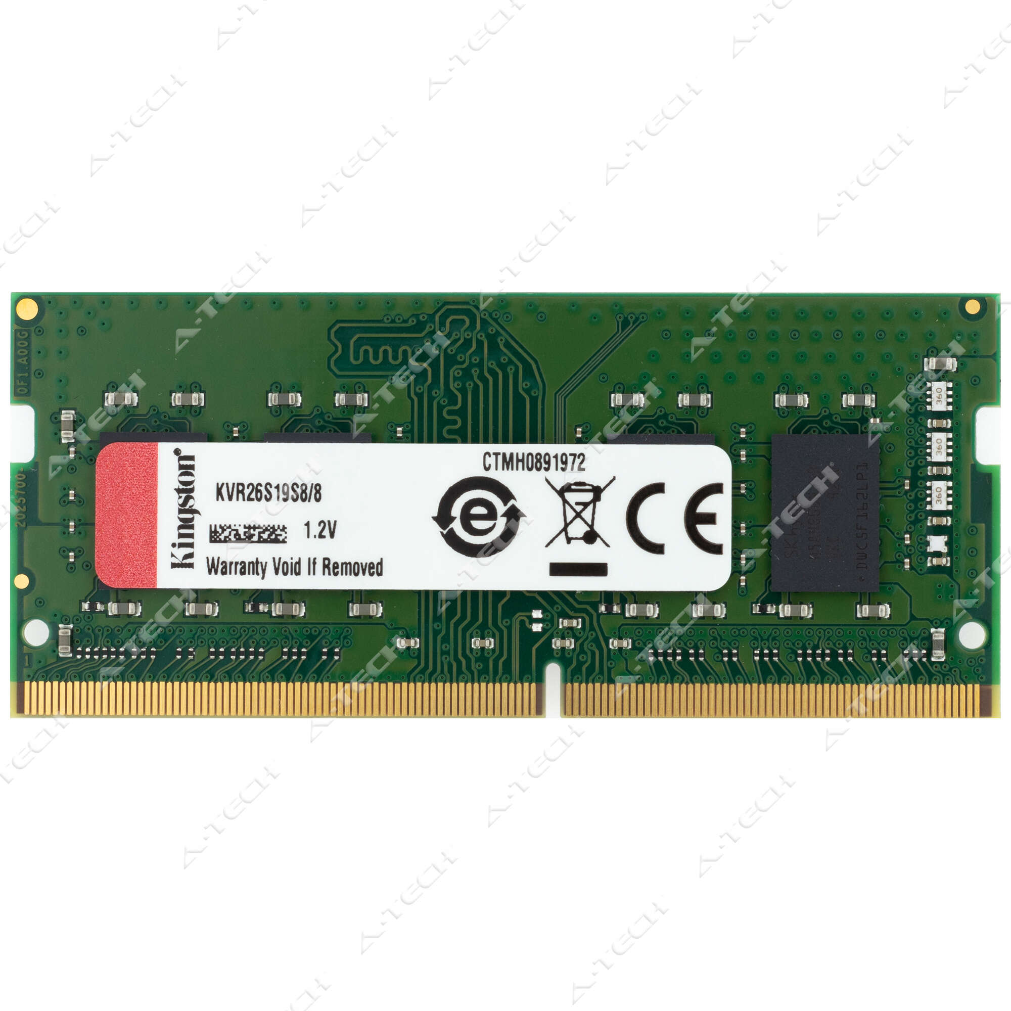 Kingston 8GB DDR4 2666MHz PC4-21300 1Rx8 SODIMM Laptop Memory RAM