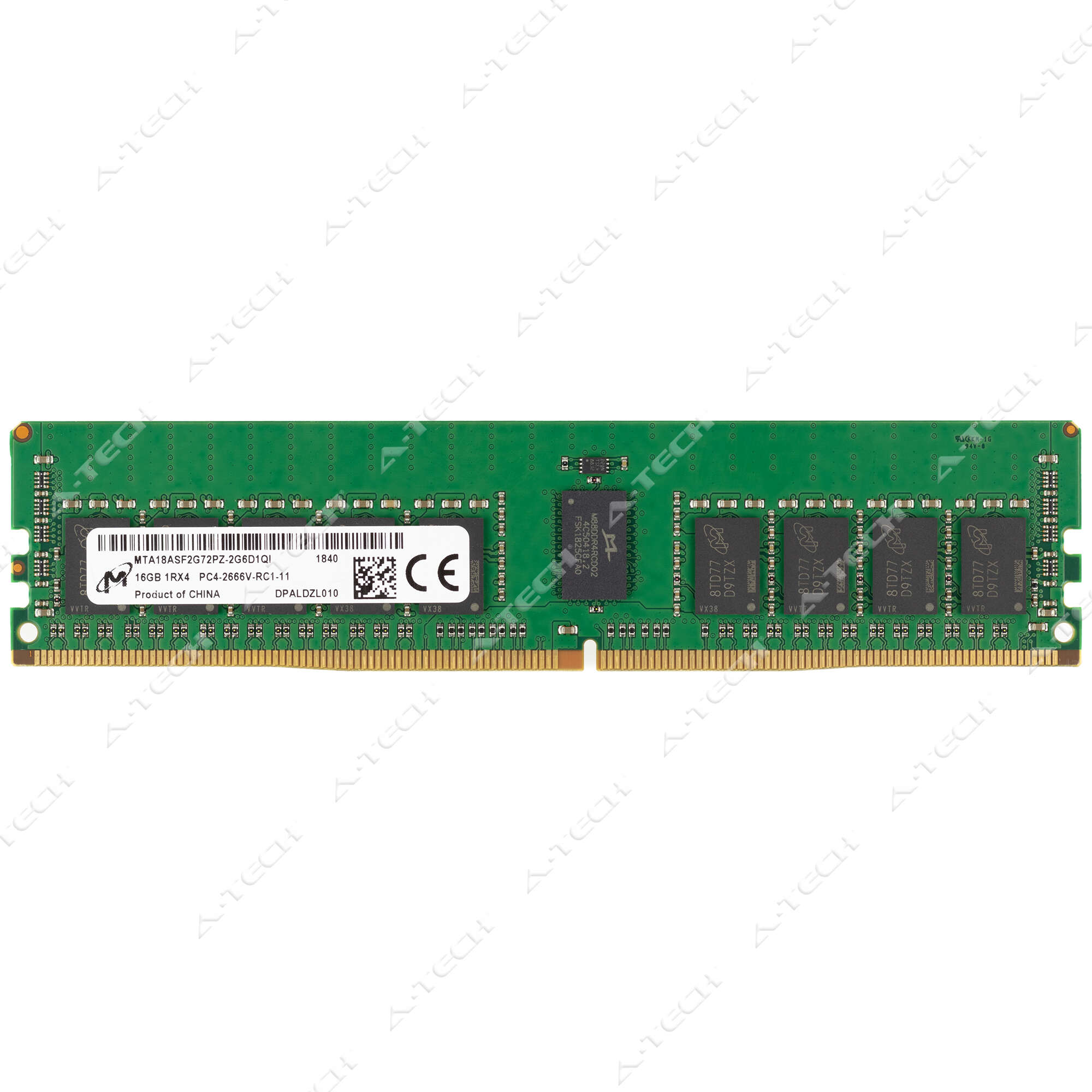 Micron 16GB DDR4-2666 PC4-21300 ECC RDIMM Server Memory RAM