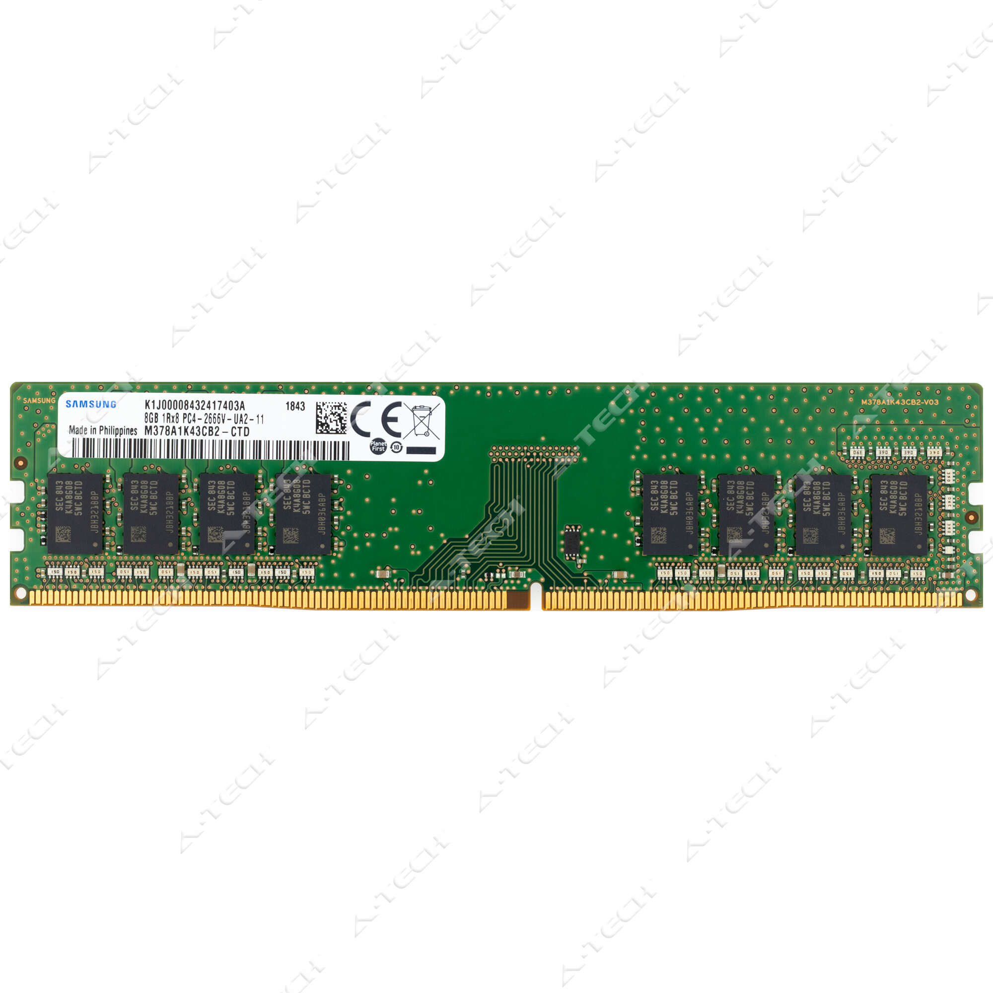Samsung 8GB DDR4 2666MHz PC4-21300 1Rx8 DIMM Desktop Memory RAM