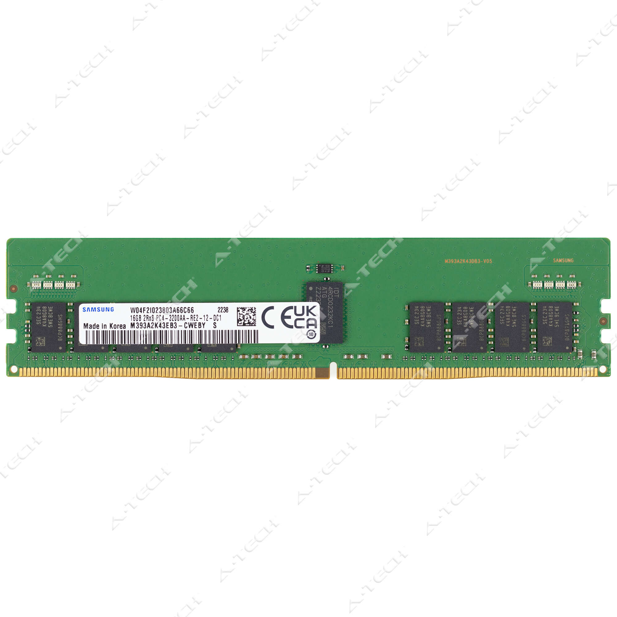 Samsung 16GB DDR4 3200MHz PC4-25600 ECC RDIMM Server Memory RAM