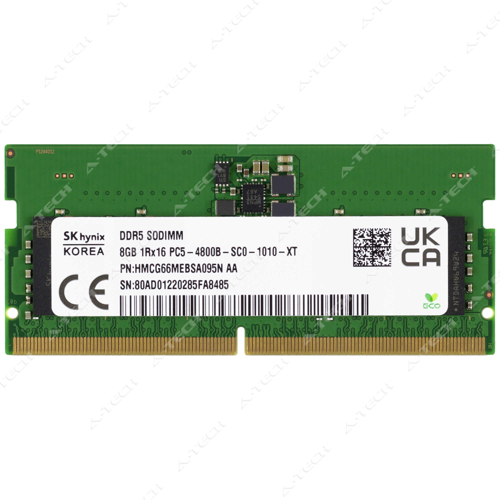 Hynix 8GB DDR5 4800 MHz PC5-38400 1Rx16 SODIMM Laptop Memory RAM
