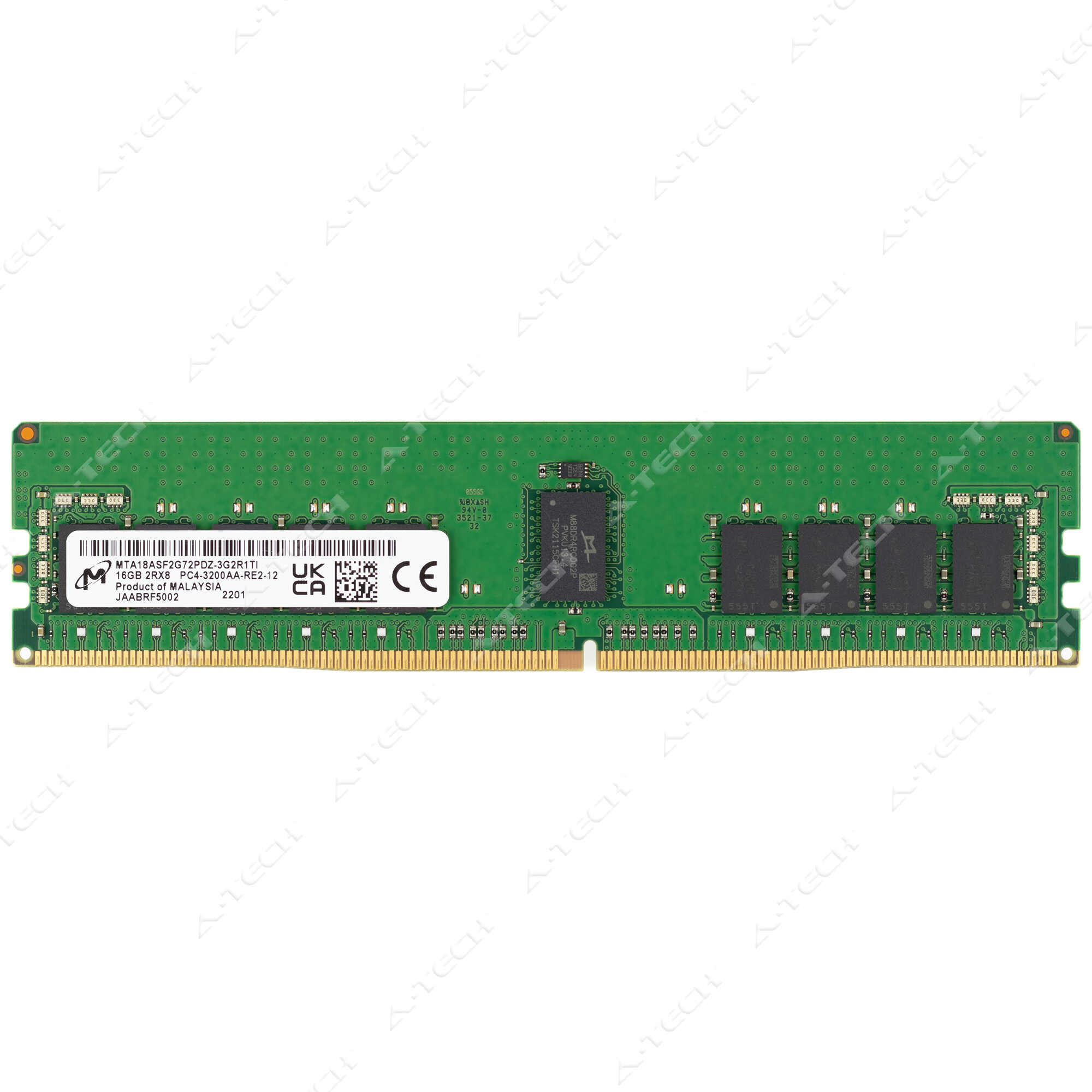 Micron 16GB DDR4 3200 PC4-25600 RDIMM Server Memory RAM