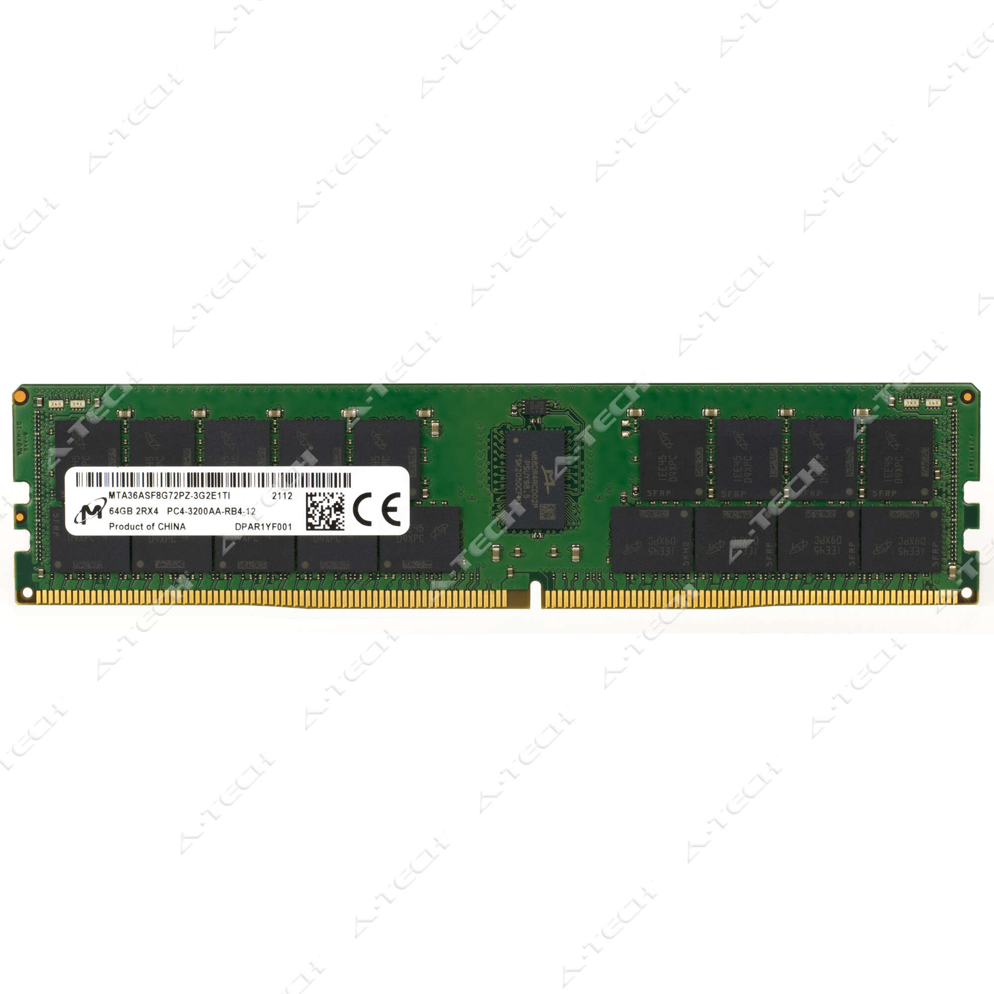 Micron 64GB DDR4 3200 MHz PC4-25600 RDIMM Server Memory RAM