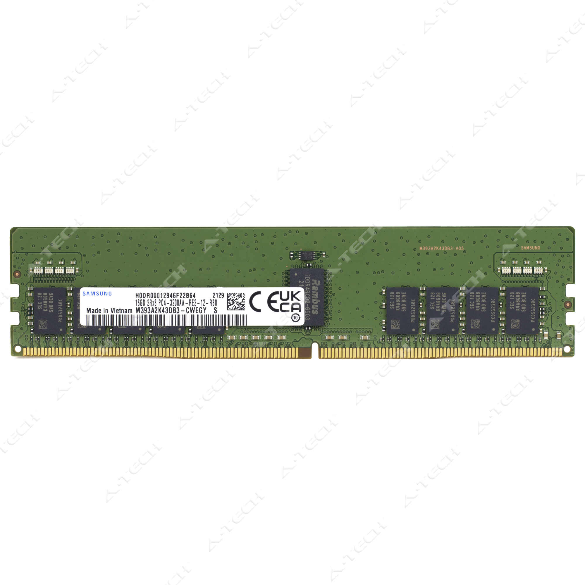 Samsung 16GB DDR4 3200 PC4-25600 ECC RDIMM Server Memory RAM