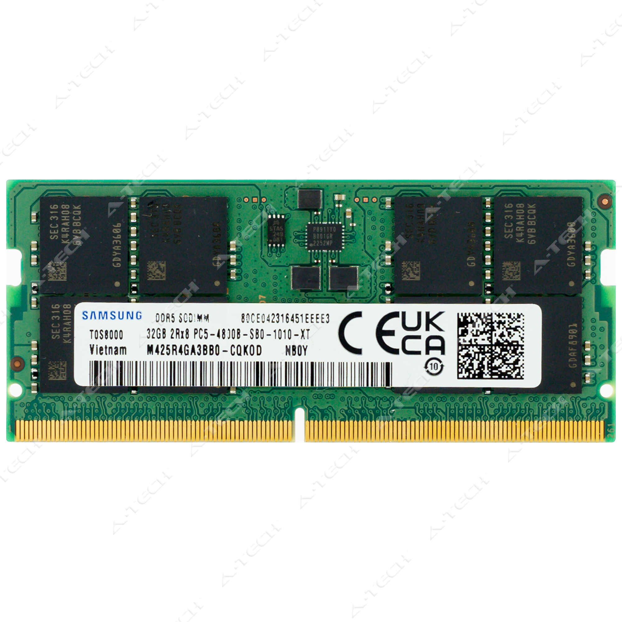 Samsung 32GB DDR5 4800 MHz PC5-38400 SODIMM Laptop Memory RAM