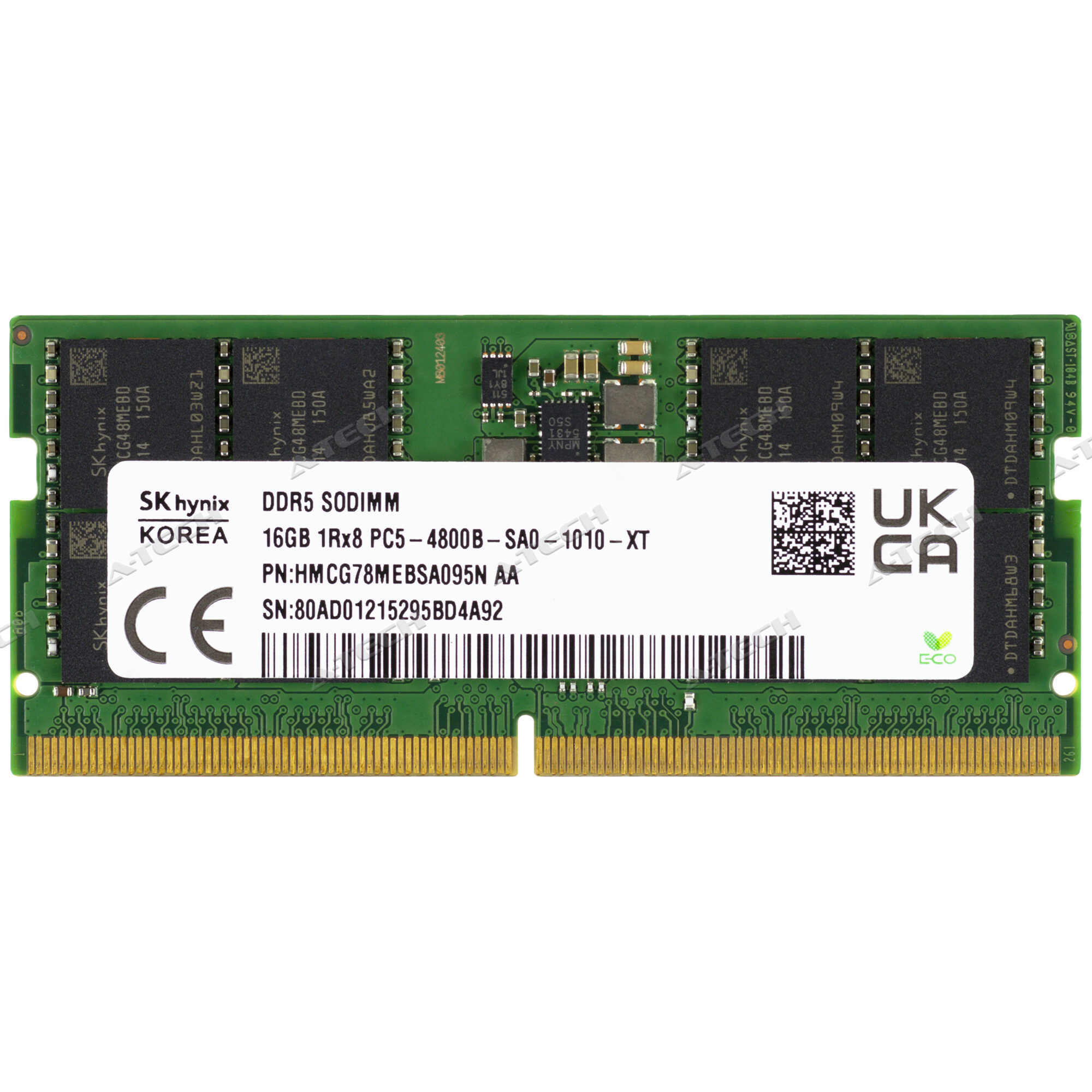 Hynix 16GB DDR5-5600MHz PC5-44800 RDIMM Server Memory – 1Rx8 ECC Registered, HMCG78AGBRA