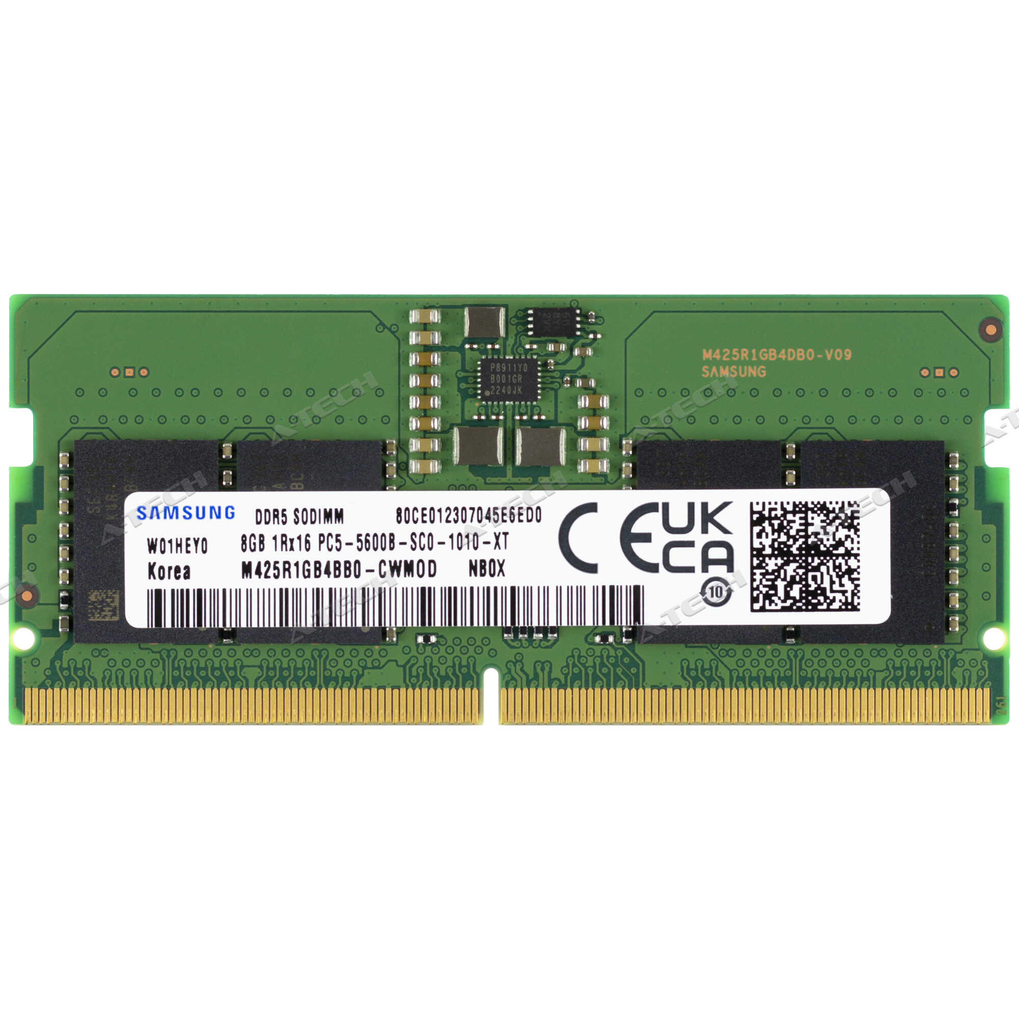 Samsung 8GB 1Rx16 PC5-5600 SODIMM DDR5-44800 Non-ECC Laptop Memory RAM 1x