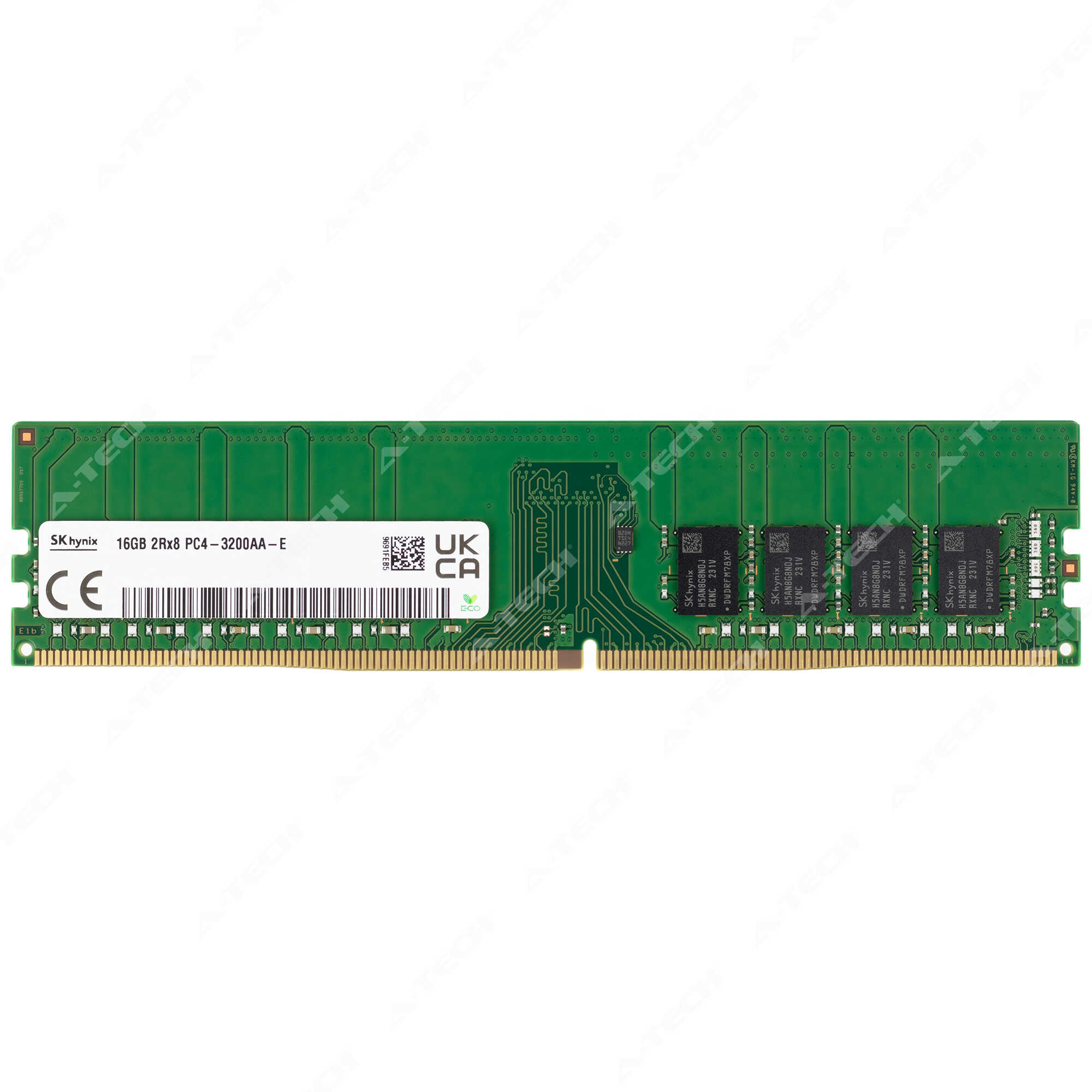 SK hynix 16GB 2R×8 PC4-3200AA Hynix 16GB 2Rx8 PC4-3200AA ECC UDIMM DDR4-25600 ECC Unbuffered