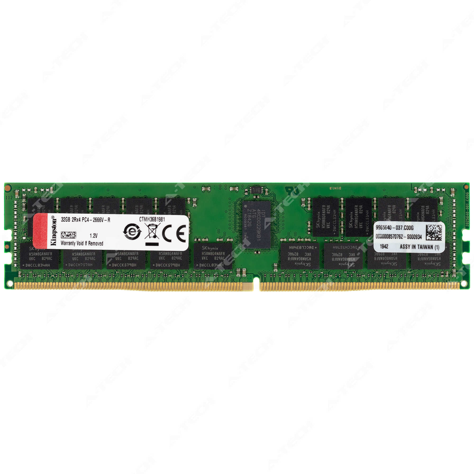 Kingston 32GB 2Rx4 PC4-2666 RDIMM DDR4-21300 ECC Registered Server
