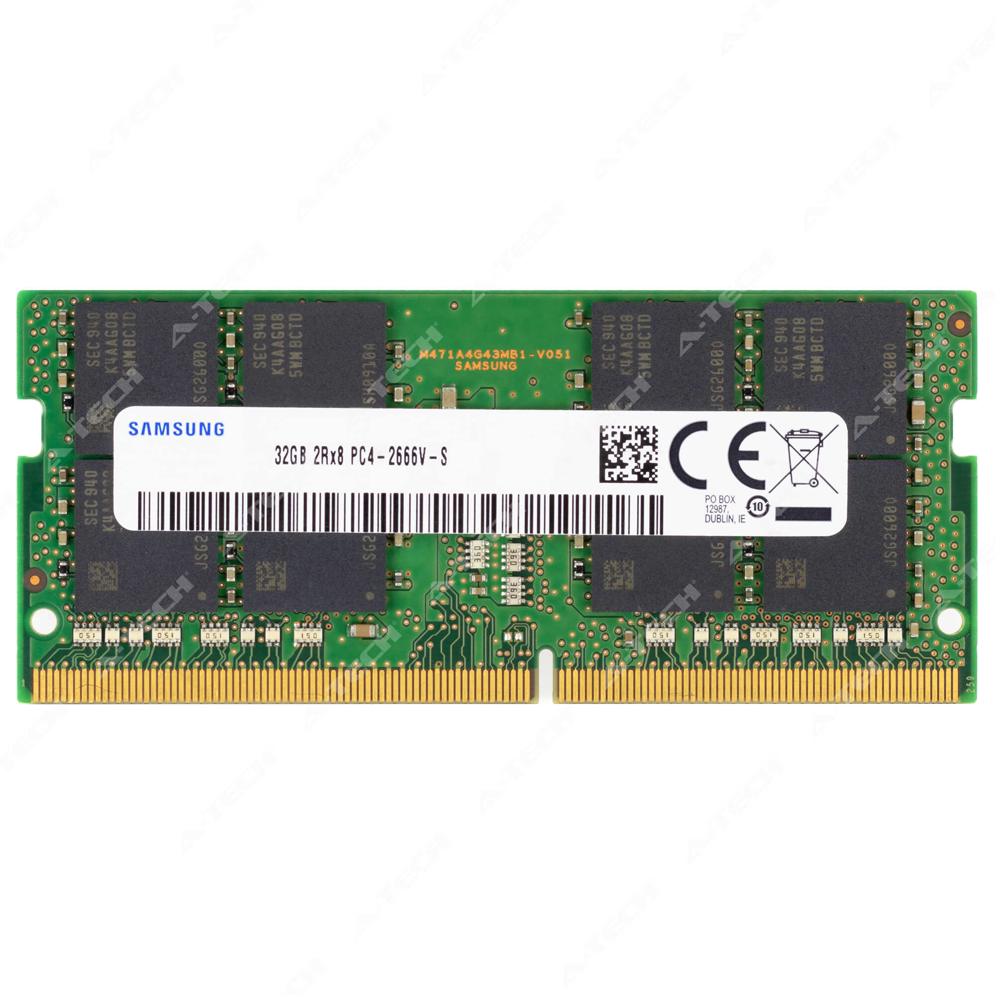 Samsung DDR4-2666 32GB 4枚組 128GBキット Samsung 32GB DDR4 2666MHz RAM Memory Module for Laptop