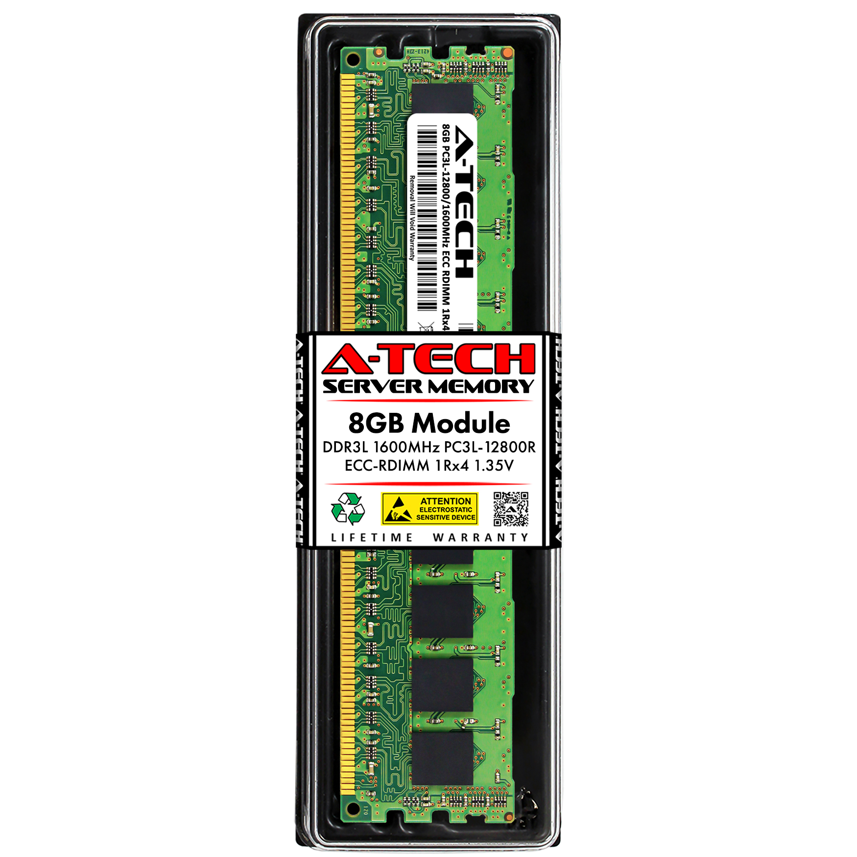 8GB DDR3 1600 ECC RDIMM Micron MT18KSF1G72PZ-1G6N1 Equivalent