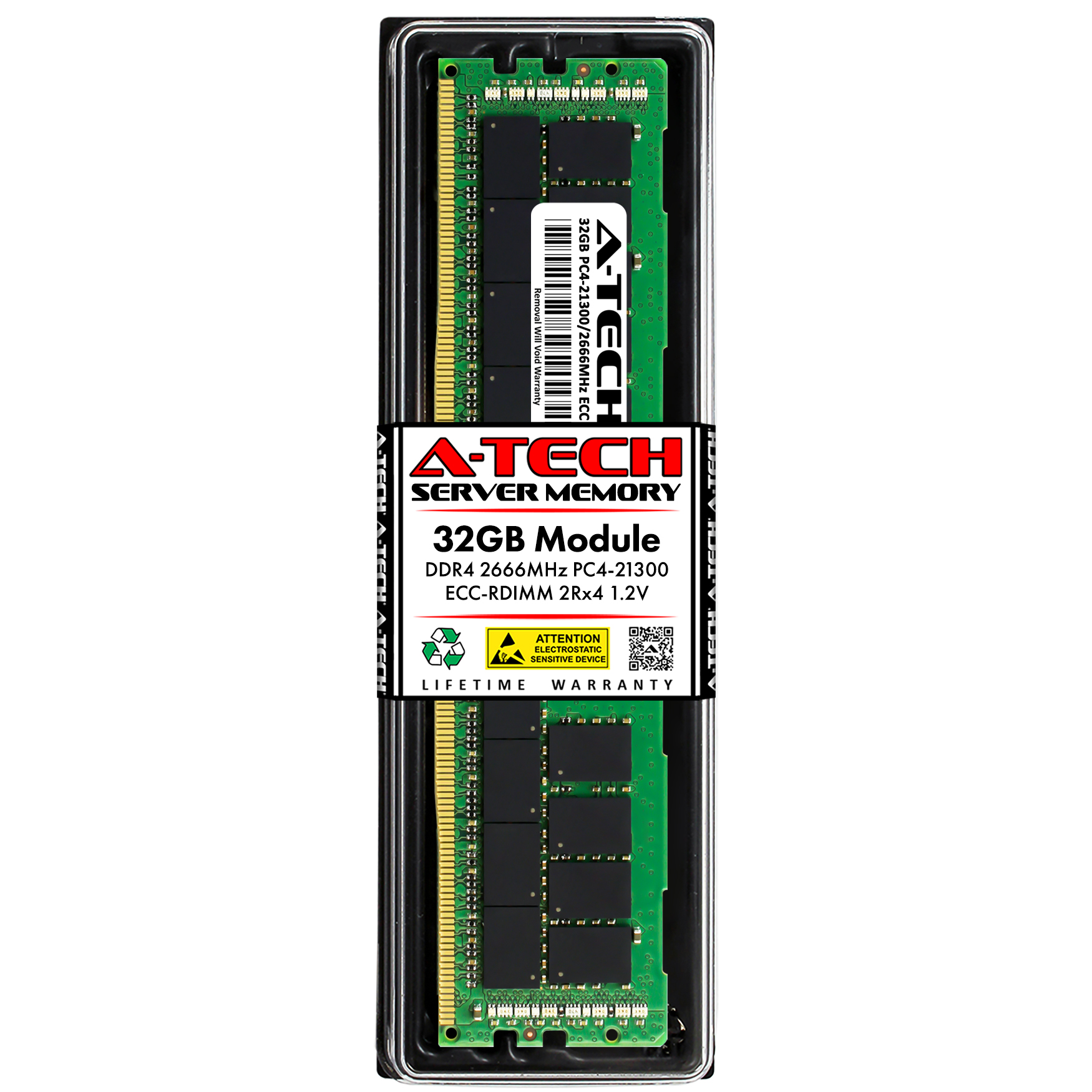 32GB DDR4 ECC RDIMM Micron MTA36ASF4G72PZ-2G6H1 Equivalent Server