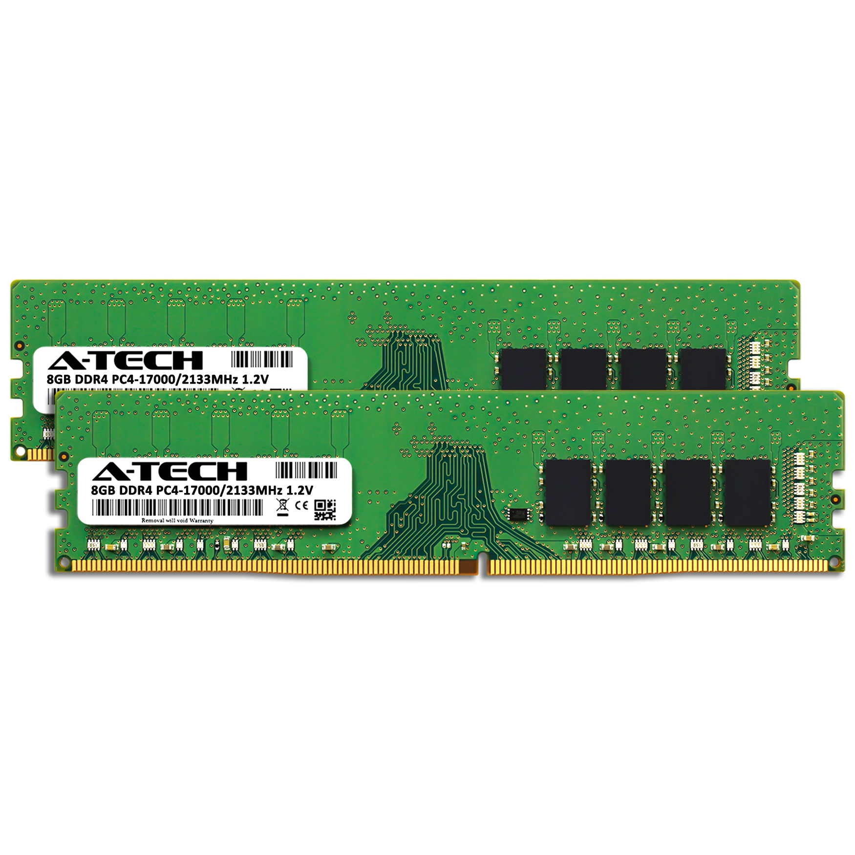 A-Tech 16GB 2x 8GB DDR4 2133 PC4-17000 Desktop 288-Pin DIMM Memory