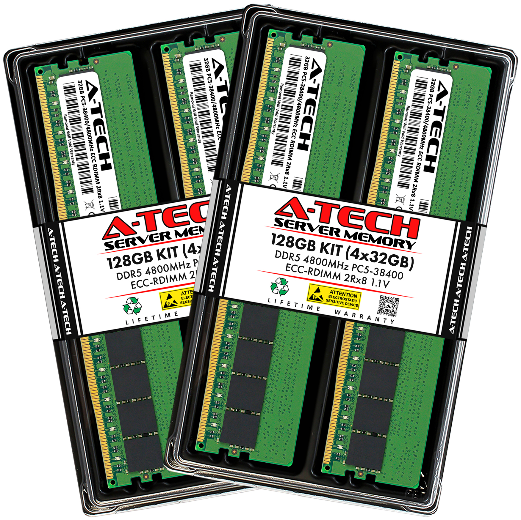 128GB 4x32GB PC5-4800 RDIMM Dell PowerEdge R660 R760xa R760xd2