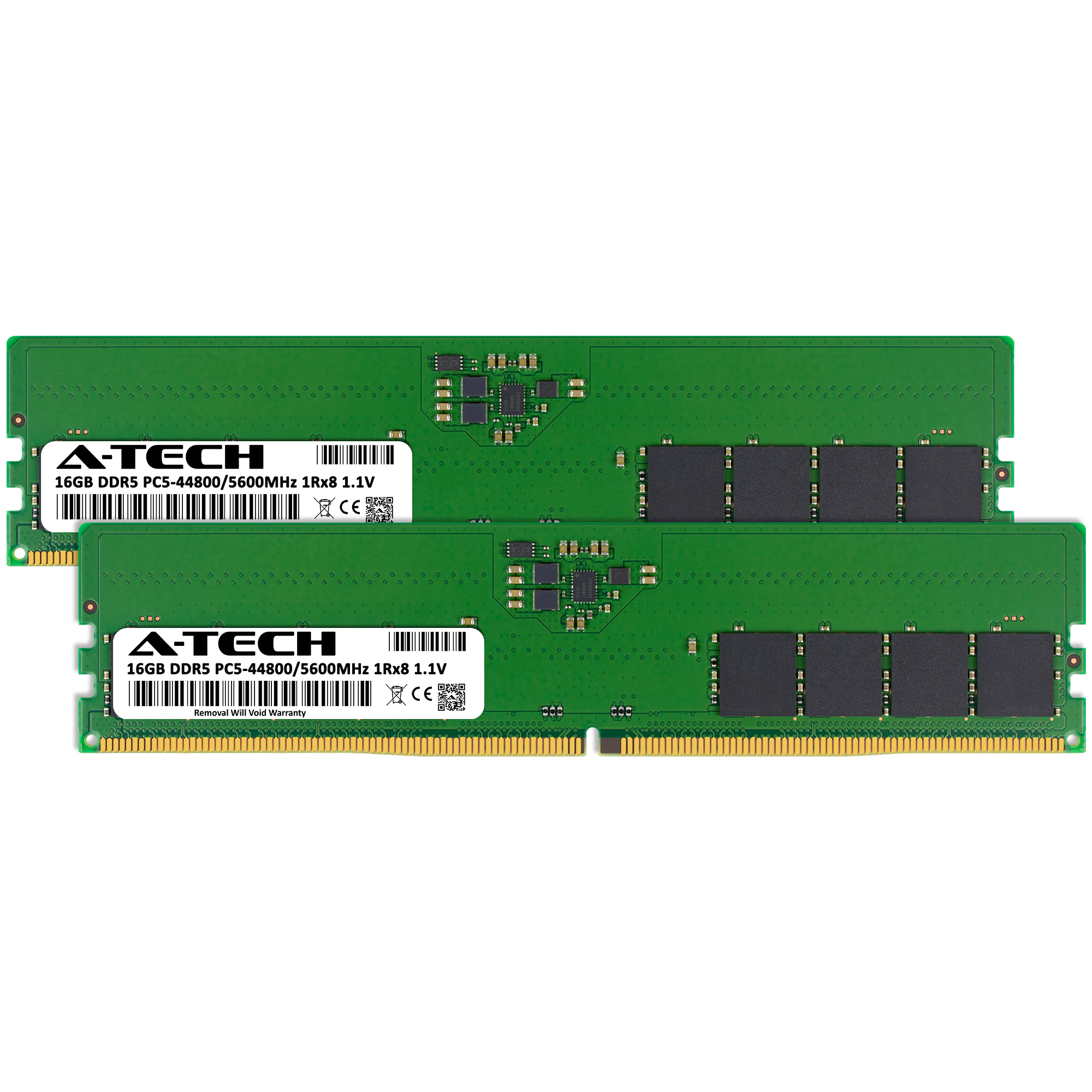 A-Tech 32GB 2x 16GB DDR5 5600 MHz Desktop DIMM PC5-44800 288-Pin