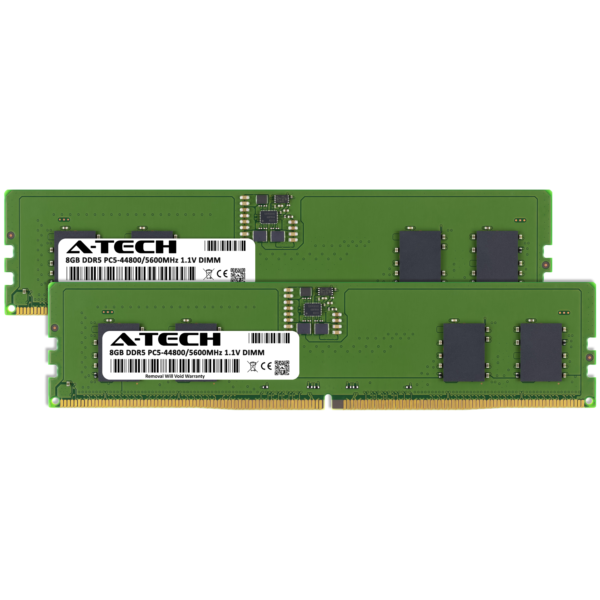 A-Tech 16GB 2x 8GB DDR5 5600 MHz Desktop DIMM PC5-44800 288