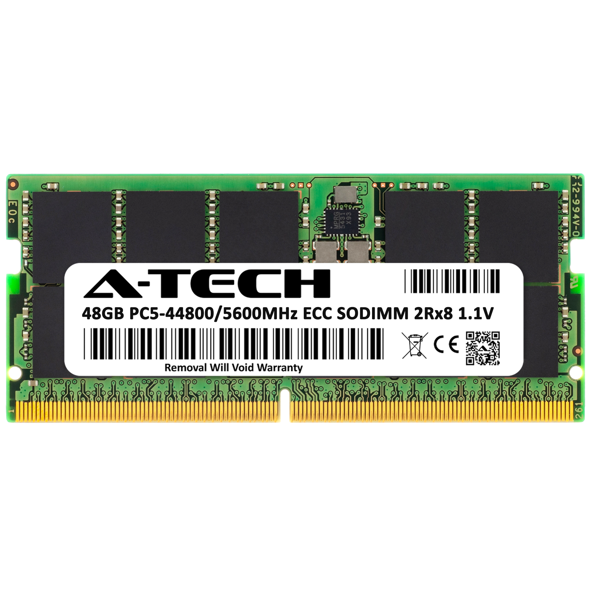 A-Tech 48GB 2Rx8 PC5-44800 DDR5 5600 MHz ECC SODIMM NAS Memory RAM