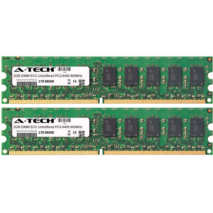 thumbnail image 2 of 4GB DDR2 RAM Kit (2 X 2GB) – PC2-6400 800MHz NON-ECC DIMM Memory By A-Tech, Lifetime Warranty 2 of 5