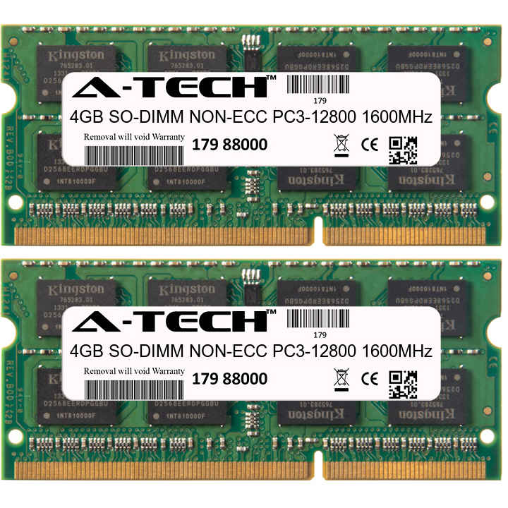 DDR3 1333MHz SODIMM PC3-10600 204-Pin Non-ECC Memory Upgrade Module A-Tech 4GB RAM for Toshiba Satellite L755-S5257 