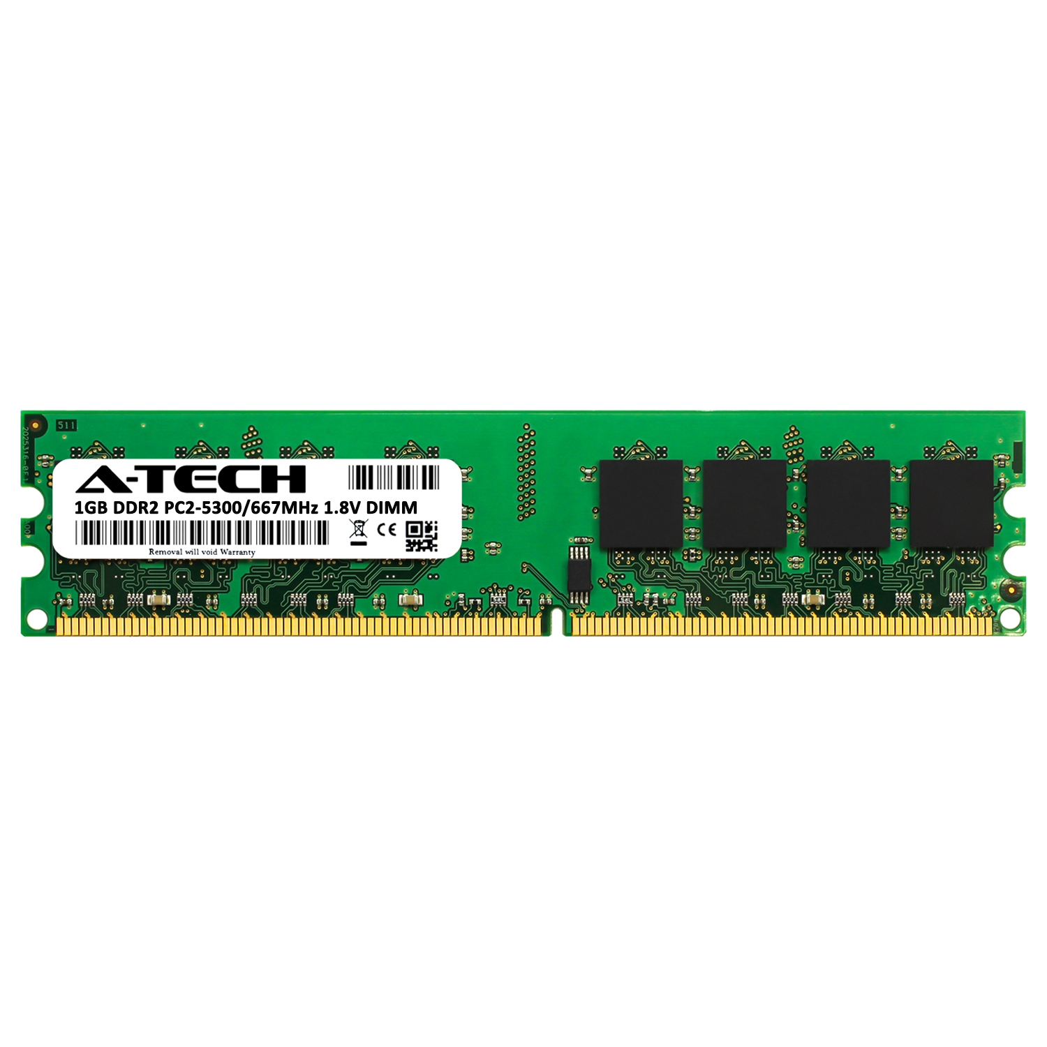 Kingston KVR667D2N5/1G A-Tech Equivalent 1GB DDR2 667Mhz 5300 Desktop ...