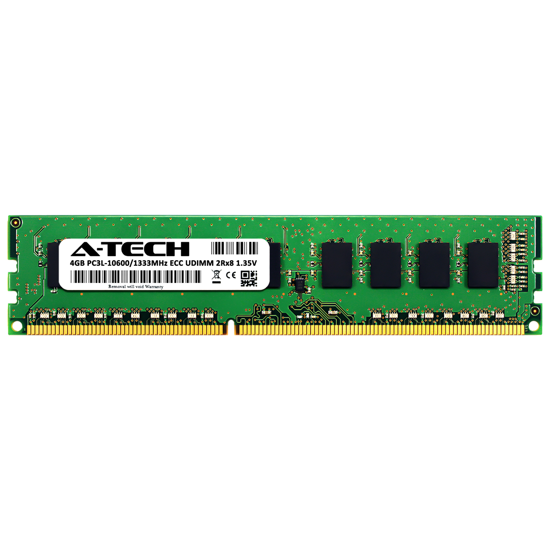 Memory RAM 4GB DDR3 PC3-10600 1333MHz ECC UDIMM HP 500210-071 Equivalent 