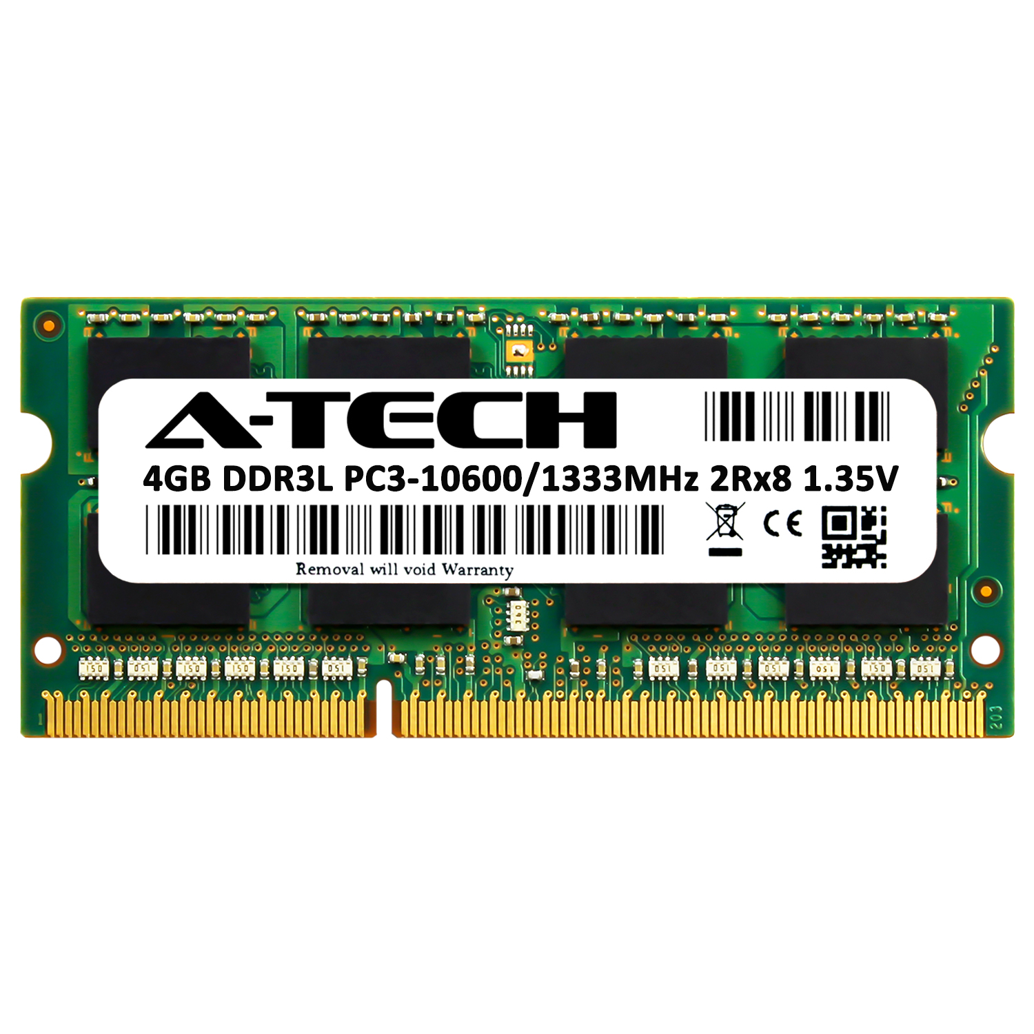 4GB DDR3 PC3-10600 SODIMM Replacement for Micron MT16KTF51264HZ