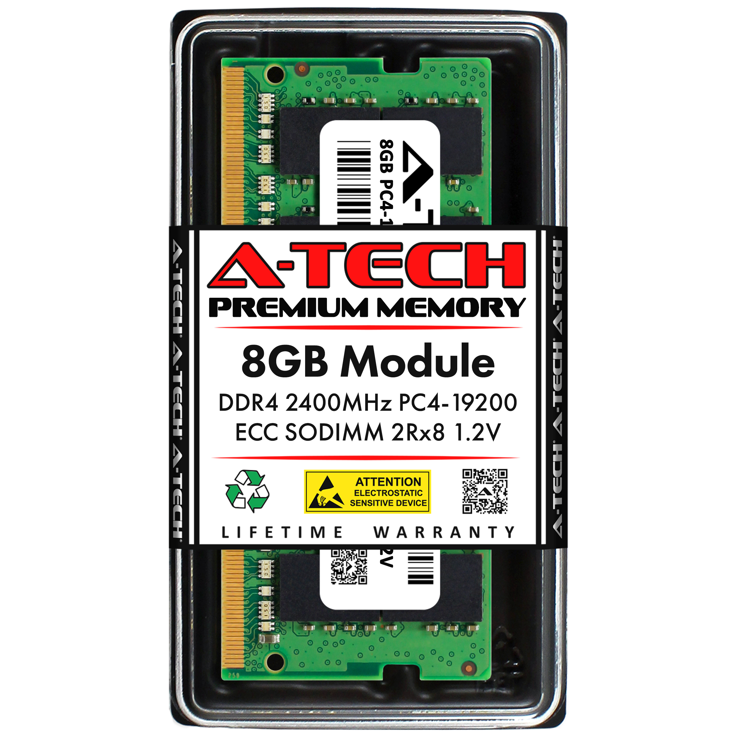 8GB PC4-2400 ECC SODIMM QNAP TS-673A-8G TS-873AeU-4G TS-h973AX-8G