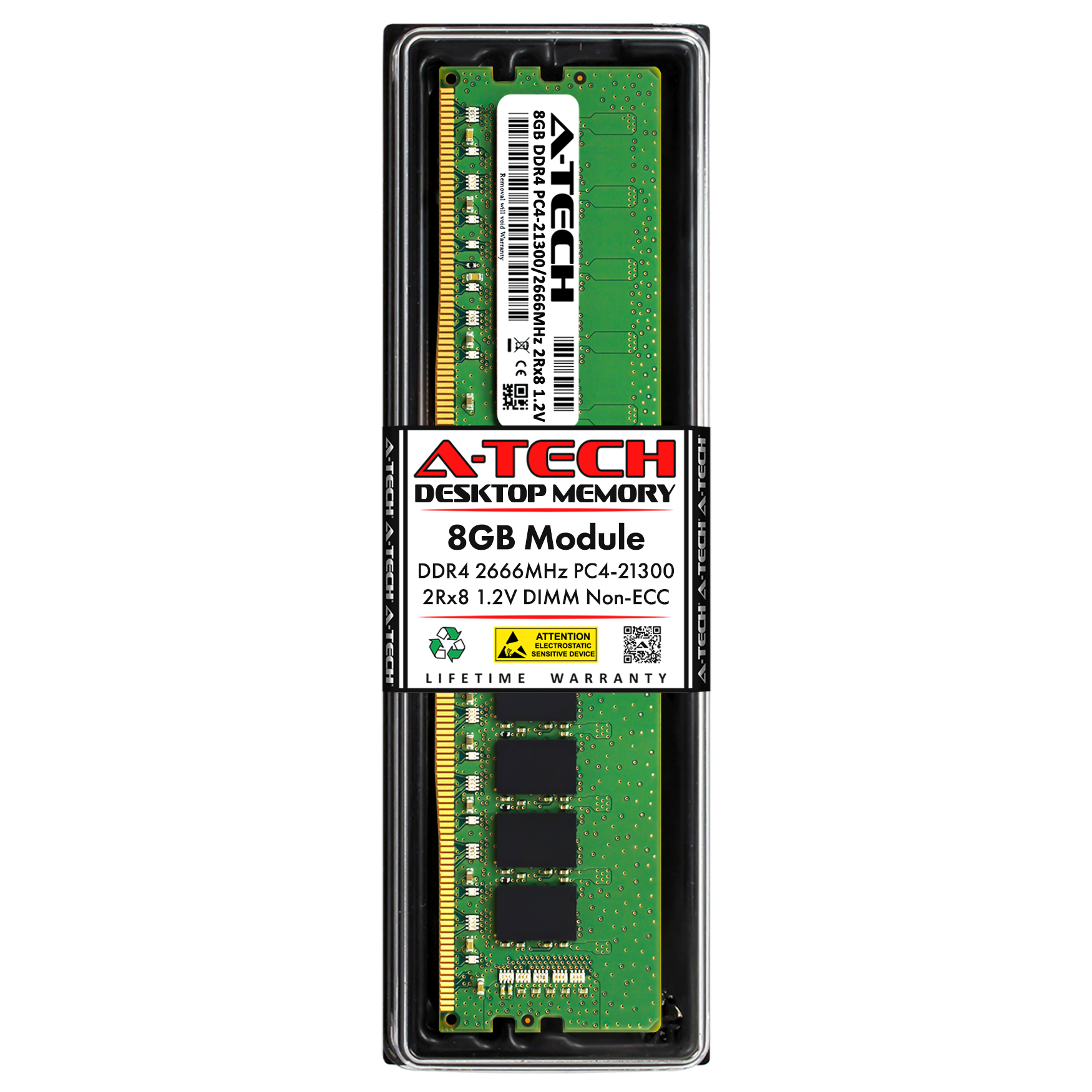 8GB DDR4-2666 DIMM Micron MTA16ATF1G64AZ-2G6B1 Equivalent Desktop