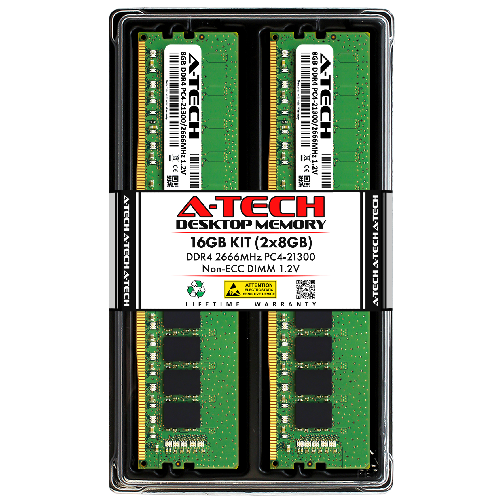 PC4-2666 16GB RAM Memory for AsRock X370 Killer SLI/ac DDR4-21300 - ECC 