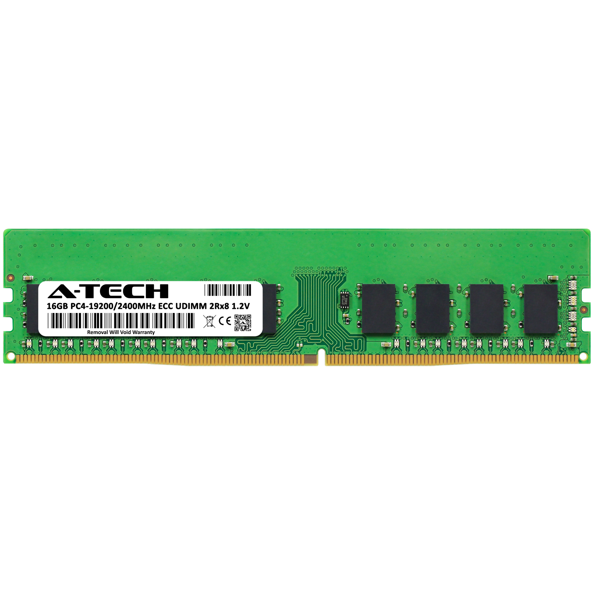 DDR4 2400MHz PC4-19200 ECC Unbuffered UDIMM 2rx8 1.2v A9755388-ATC Single Server Memory Ram Stick A-Tech 16GB Replacement for Dell A9755388
