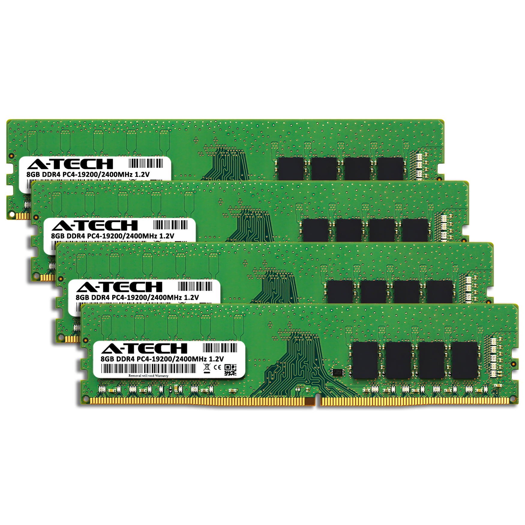 32GB 4x 8GB DDR4-2400 Crucial Ballistix BLS4K8G4D240FSC Equivalent