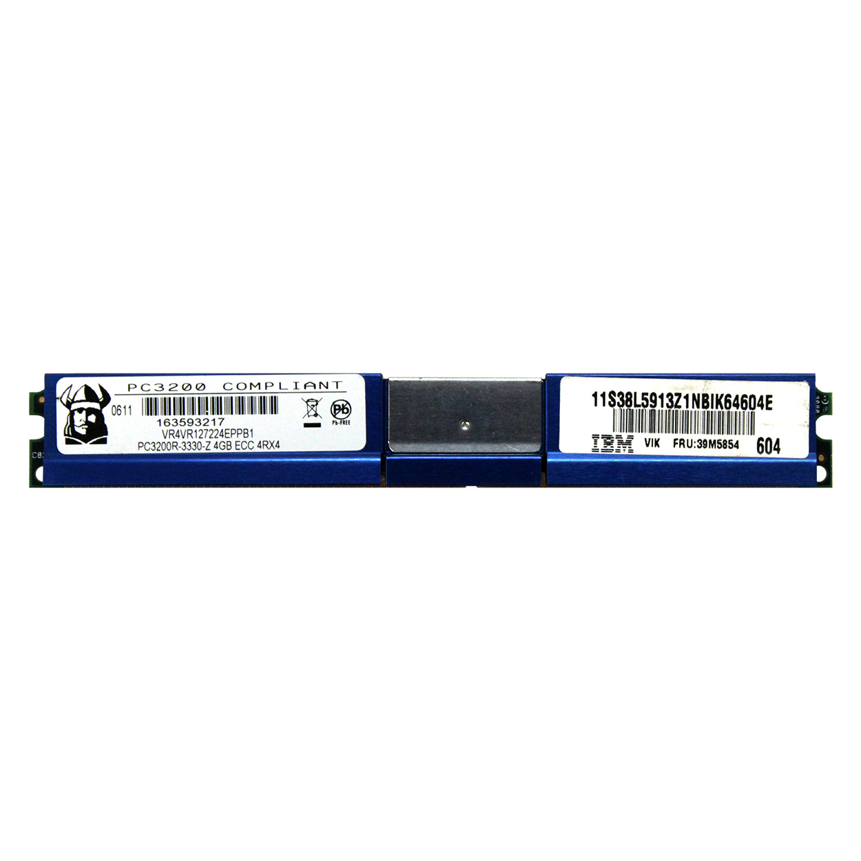 IBM 38L5913 41Y2756 39M5854 4GB 4Rx4 PC3200 400MHz VLP ECC REGISTERED MEMORY RAM