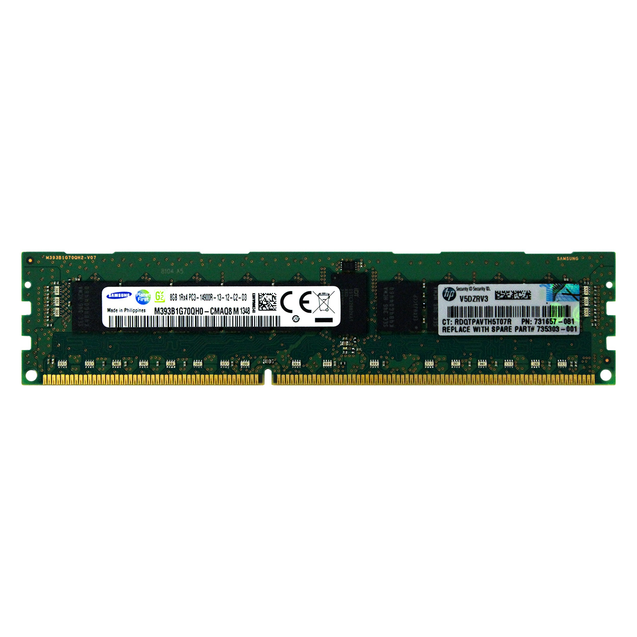 HP 731761-B21 731761-S21 735303-001 731657-081 8GB 1Rx4 PC3-14900 REG MEMORY RAM