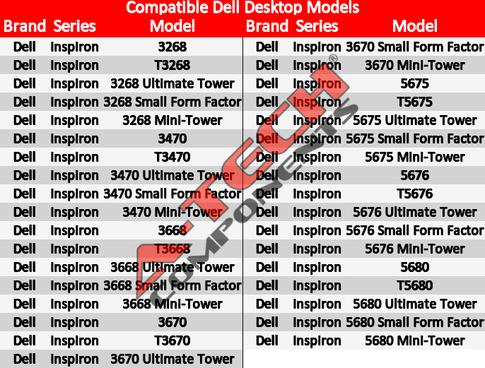 8GB Module For Dell Inspiron Desktops T 3268 3470 3668 3670 5675 5680 Ram Memory