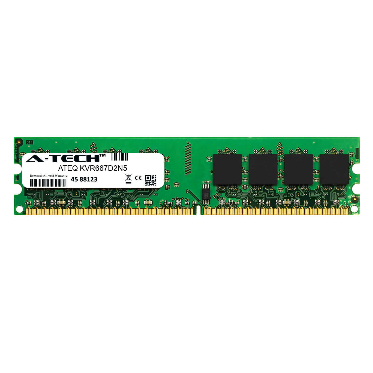 Memory RAM 2GB DDR2 PC2-5300 ECC UDIMM Kingston KVR667D2E5K2//4G Equivalent