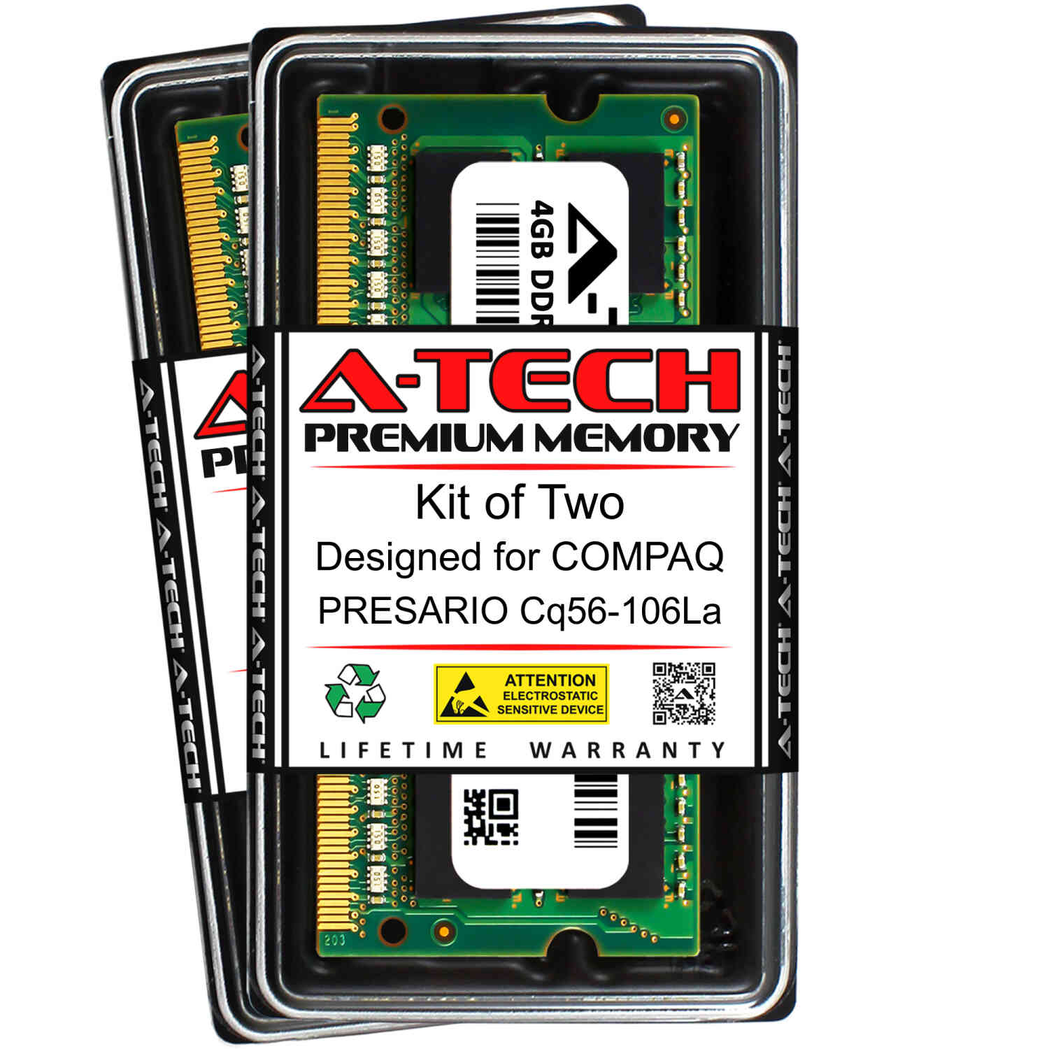 8gb 2x 4gb Pc3 8500 Ddr3 1066 Mhz Memory Ram For Compaq Presario Cq56 106la Ebay