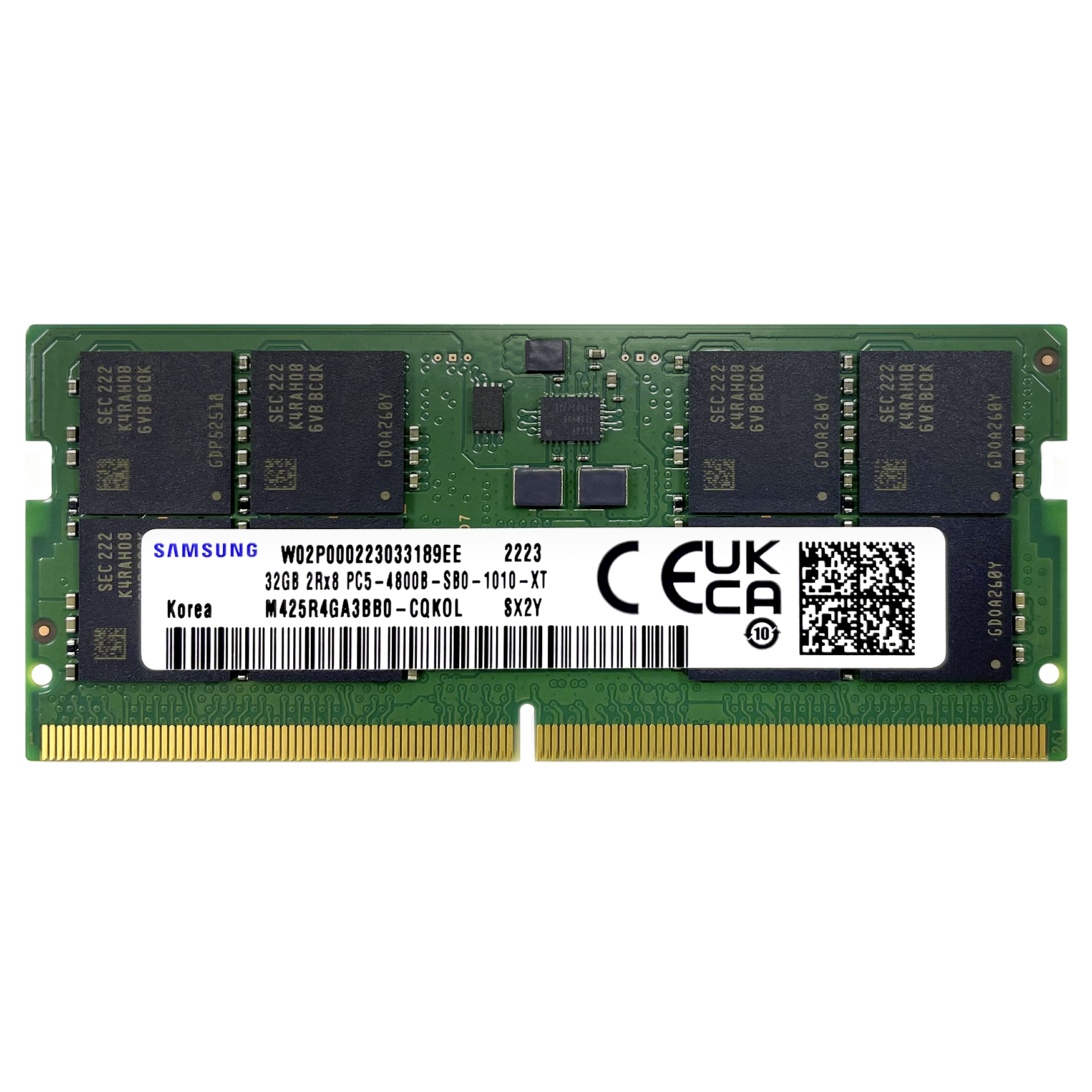 Samsung 32GB PC5-38400 DDR5 4800 MHz SODIMM Laptop Memory RAM  (M425R4GA3BB0-CQK)