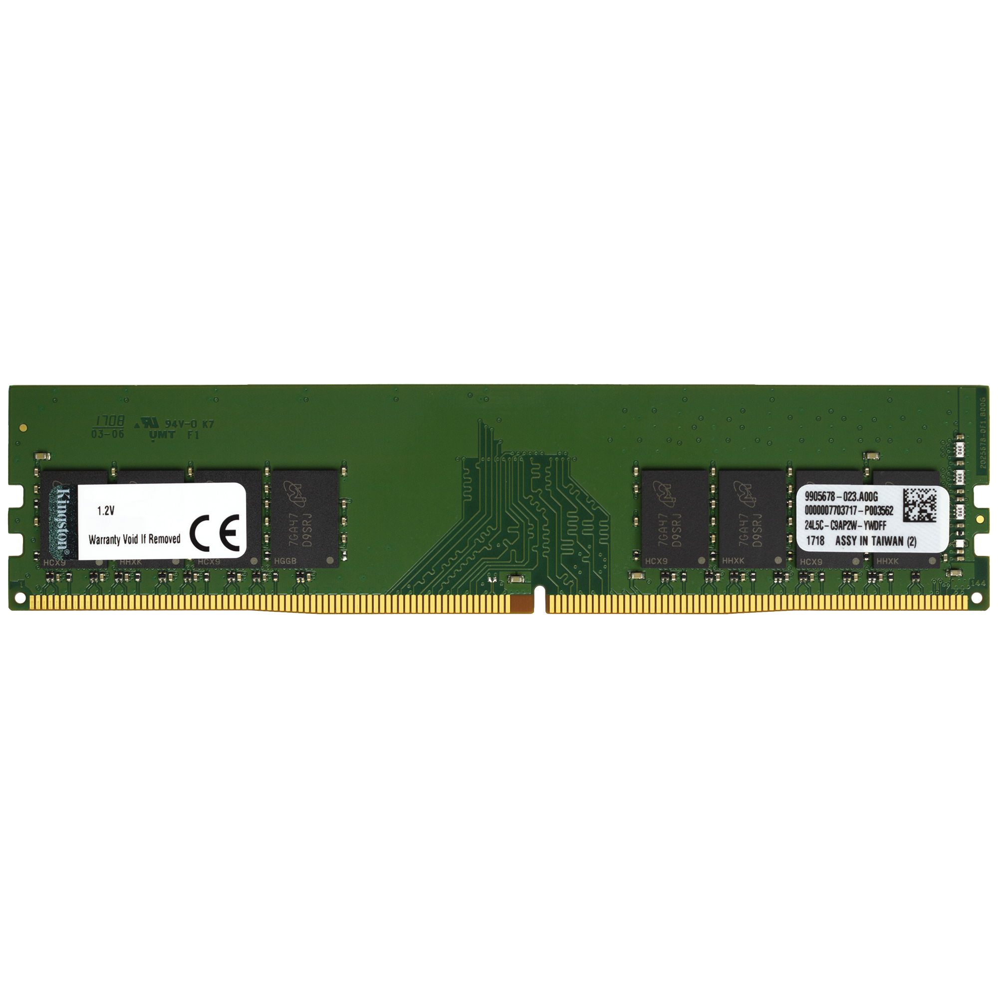 Kingston 8GB DDR4 2133 MHz PC4-17000 DIMM 288-Pin 1Rx8 Desktop