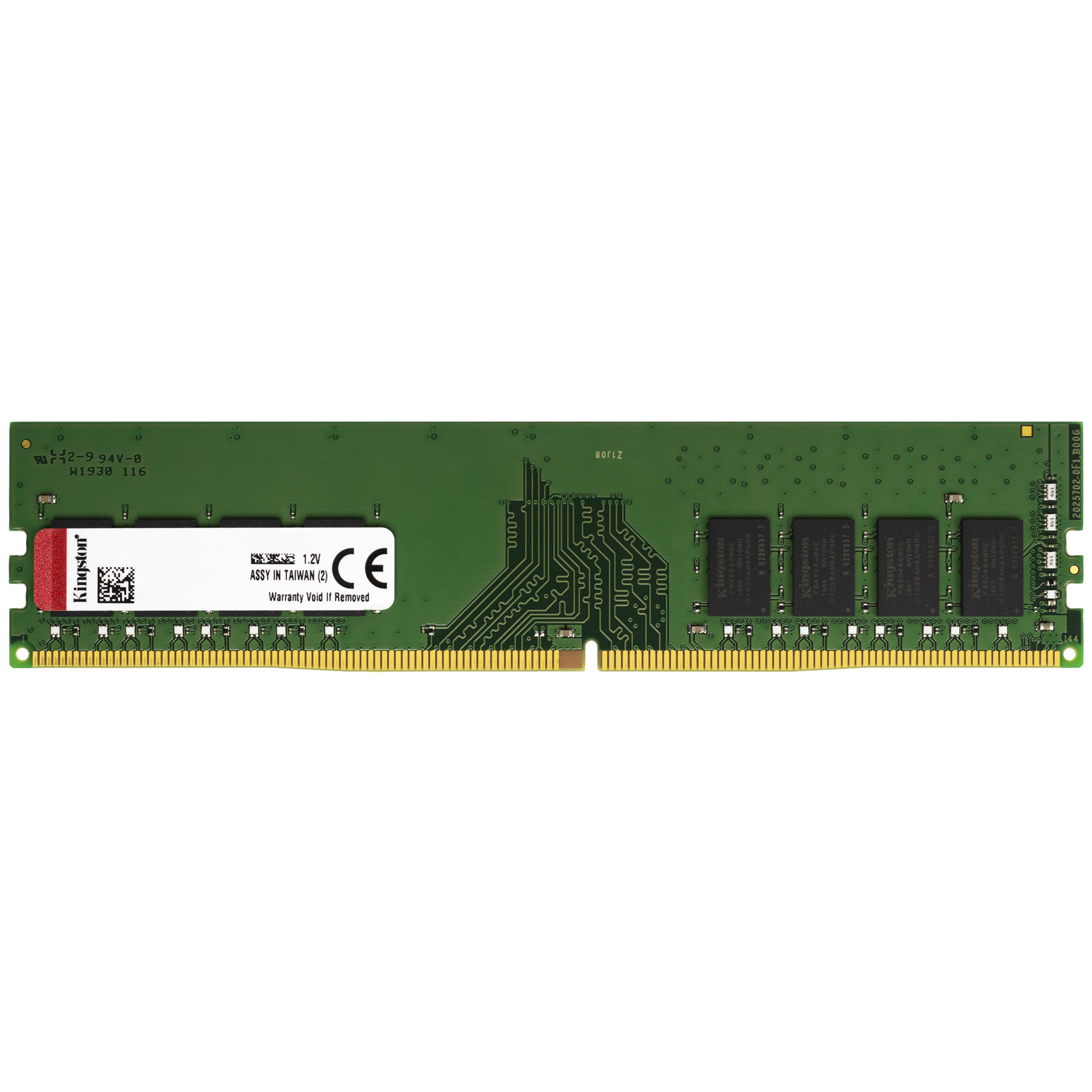 Kingston 8GB DDR4 2400 MHz PC4-19200 DIMM 288-Pin 1Rx8 Desktop