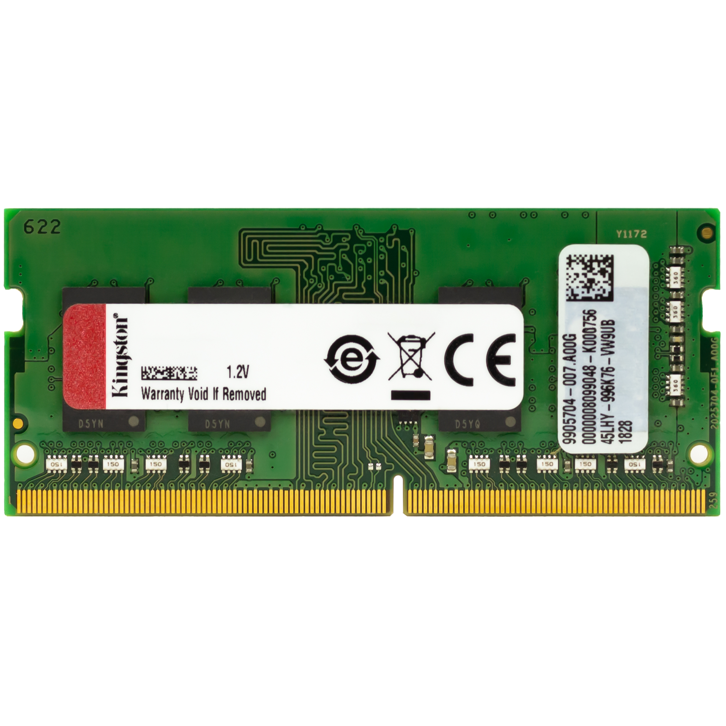 Kinston DDR4 4GB 2400MHz メモリー Kingston_DDR4_SODIMM_NON-