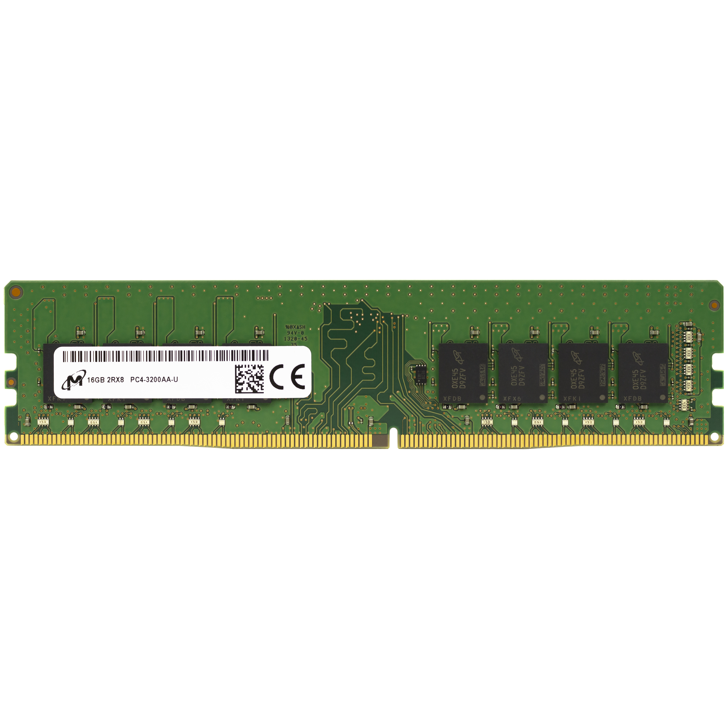 Micron 16GB DDR4 3200 MHz PC4-25600 DIMM 288-Pin 2Rx8 Desktop